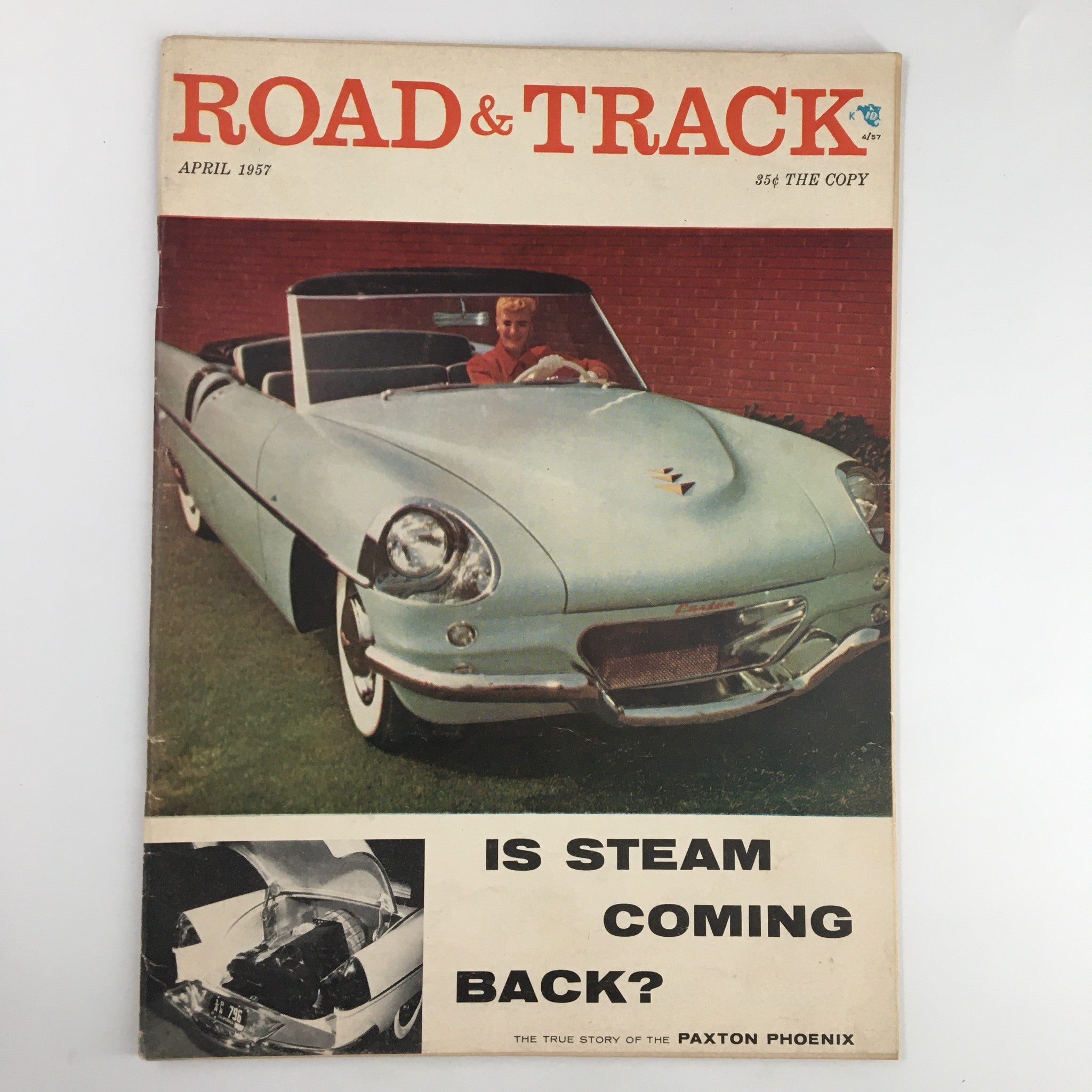 VTG Road & Track Magazine April 1957 True Story of the Paxton Phoenix No Label