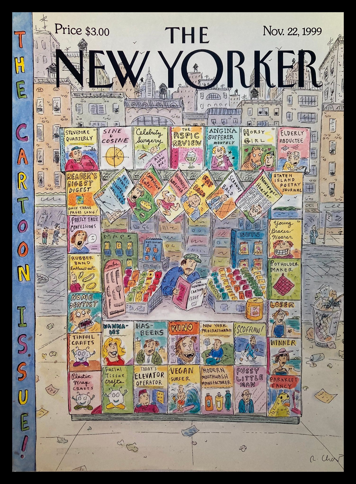 COVER ONLY The New Yorker November 22 1999 Something for Everyone by Roz Chast