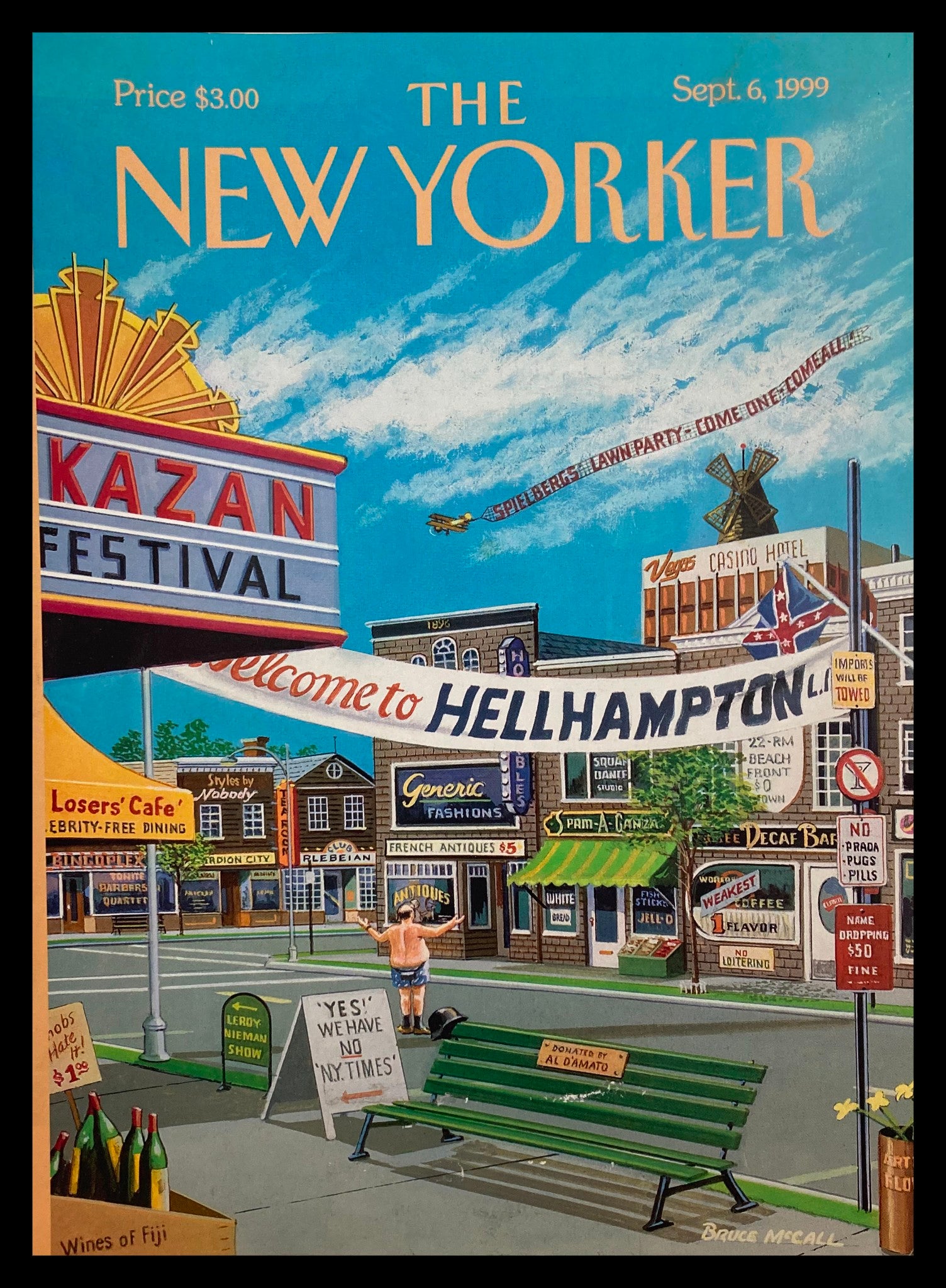 COVER ONLY The New Yorker September 6 1999 Welcome to Hellhampton by B. McCall