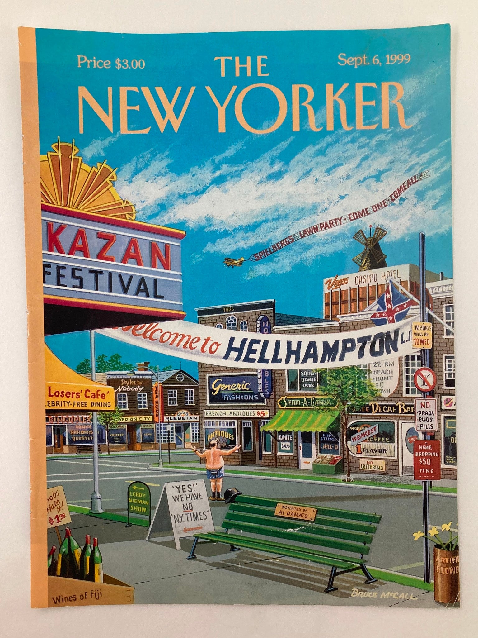 COVER ONLY The New Yorker September 6 1999 Welcome to Hellhampton by B. McCall