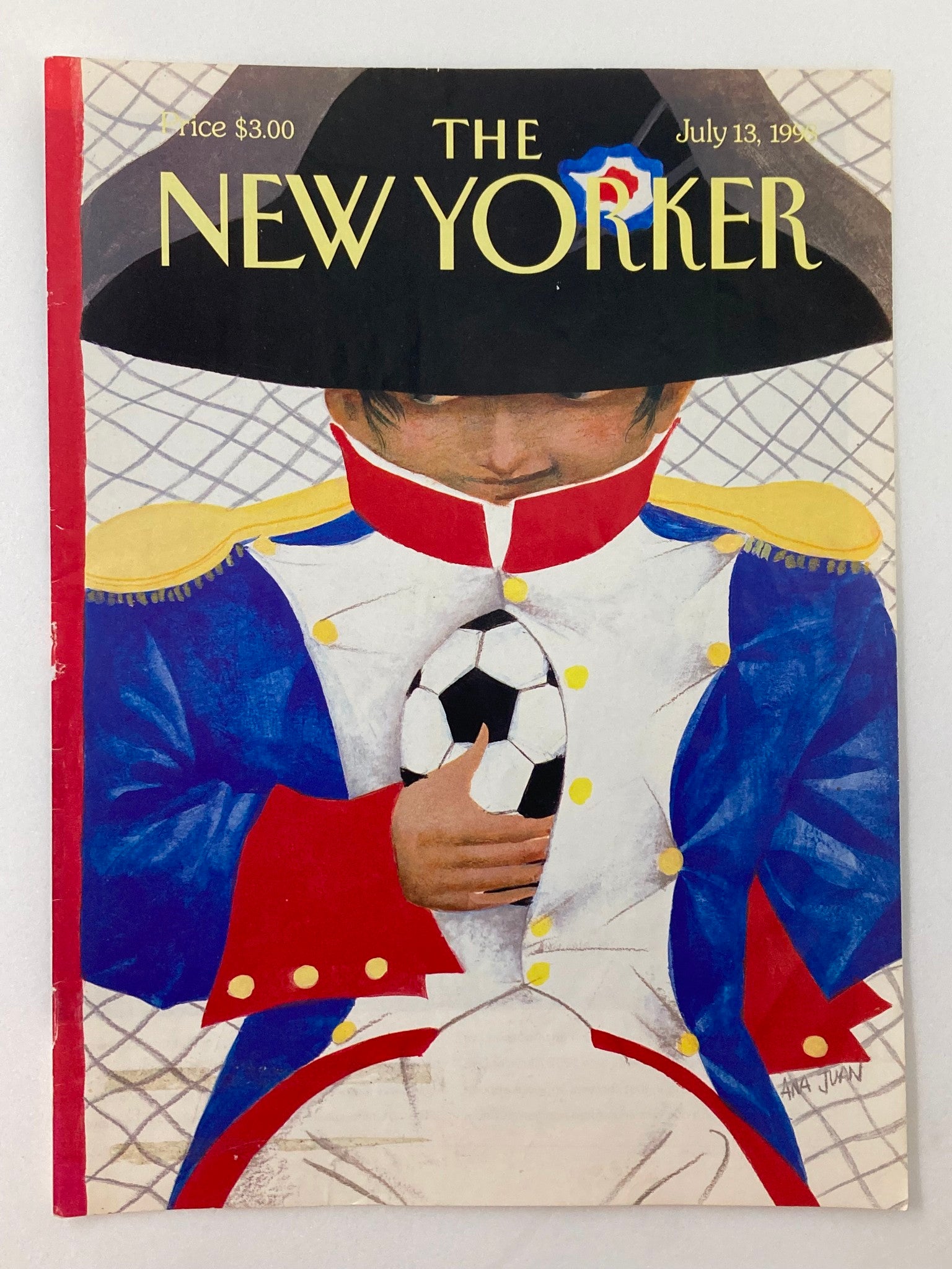 COVER ONLY The New Yorker July 13 1998 oupe de Monde by Ana Juan