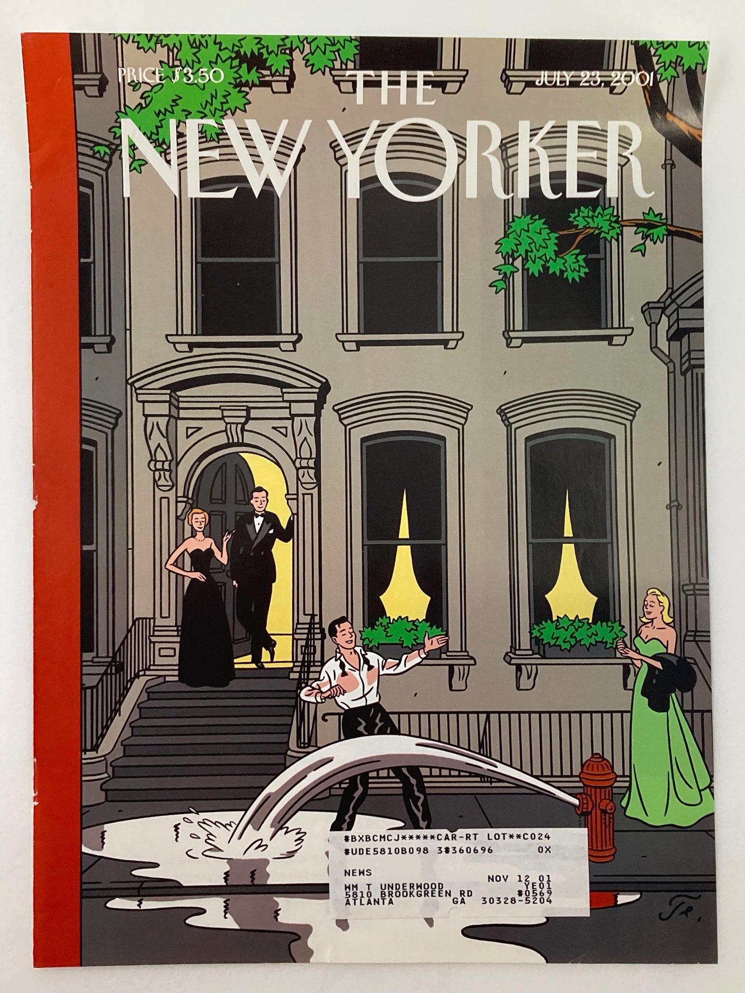 COVER ONLY The New Yorker July 23 2001 Upper West Side by Floc'h