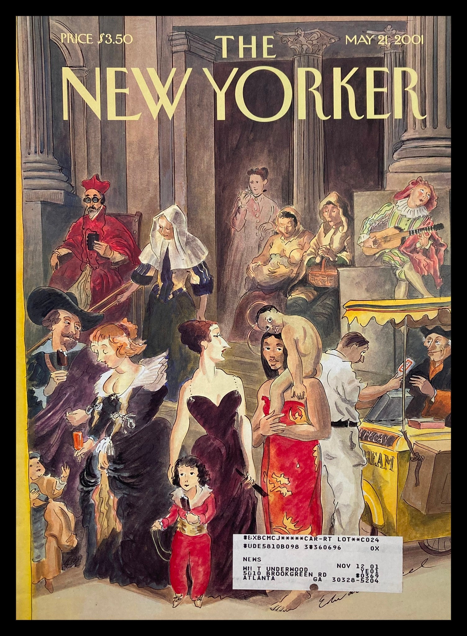 COVER ONLY The New Yorker May 21 2001 All The People by Edward Sorel