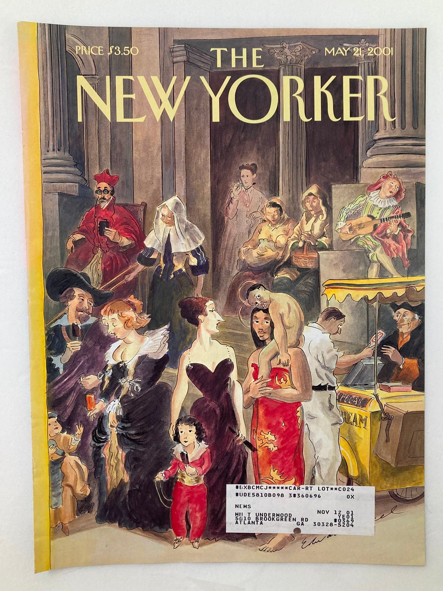 COVER ONLY The New Yorker May 21 2001 All The People by Edward Sorel