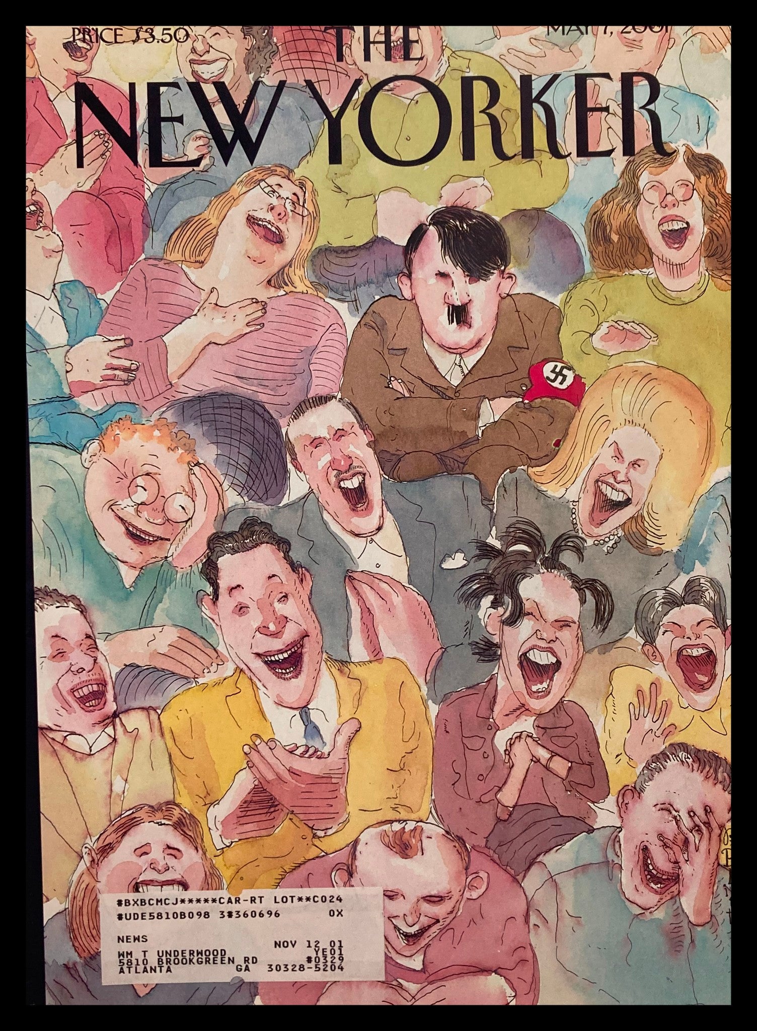 COVER ONLY The New Yorker May 7 2001 Furor on Broadway by Barry Blitt