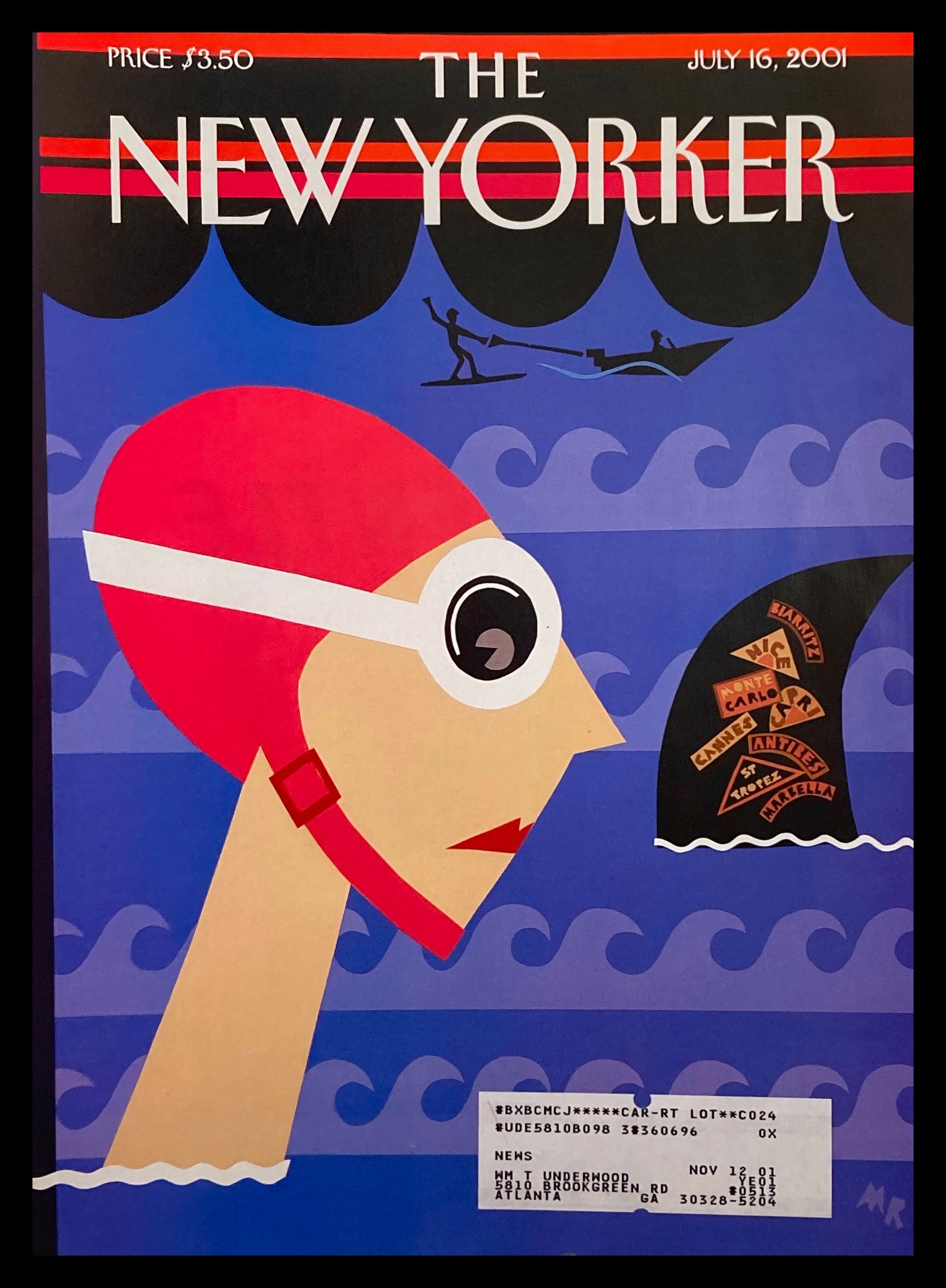 COVER ONLY The New Yorker July 16 2001 Fin de Voyage by Michael Roberts