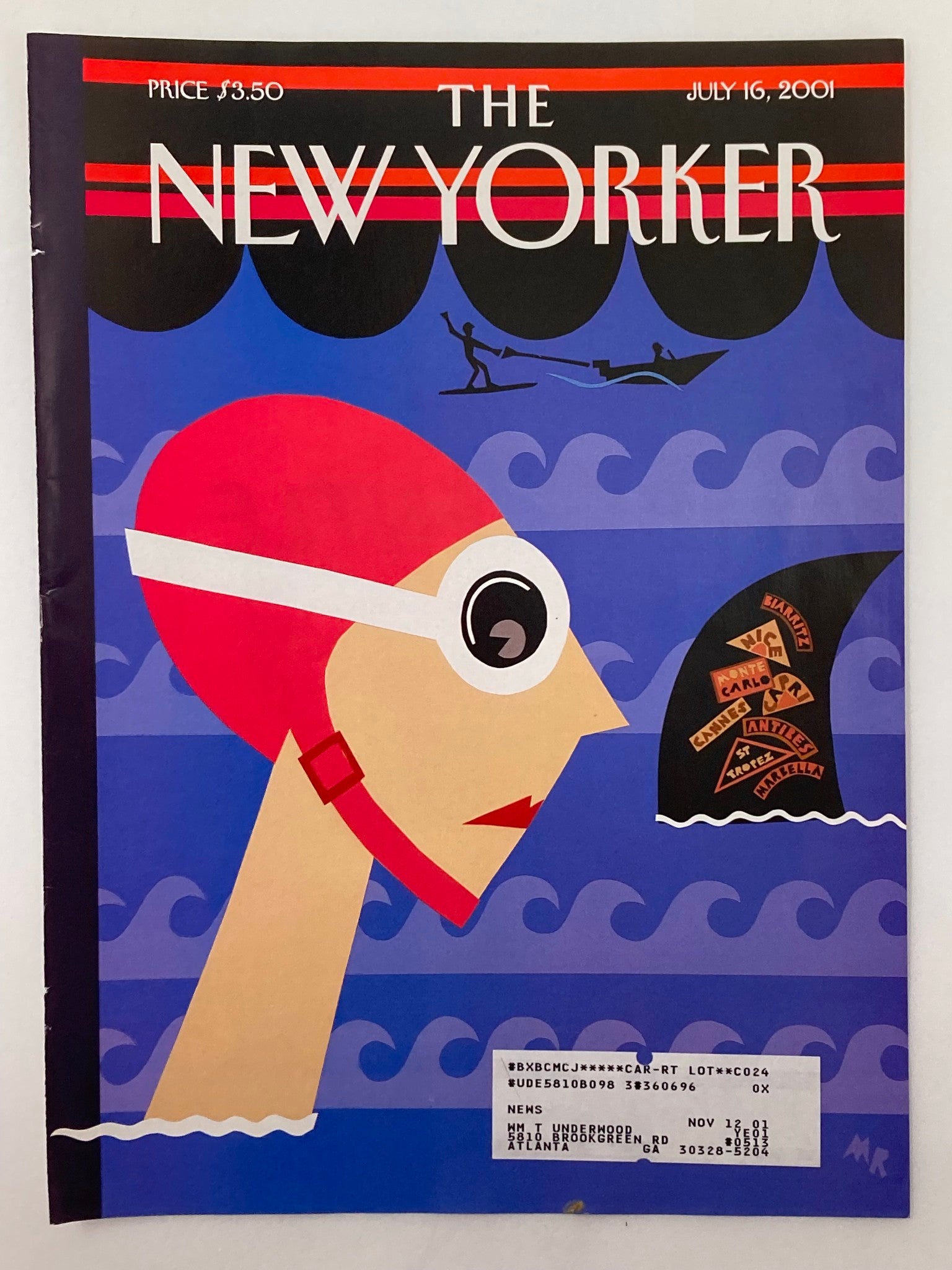 COVER ONLY The New Yorker July 16 2001 Fin de Voyage by Michael Roberts