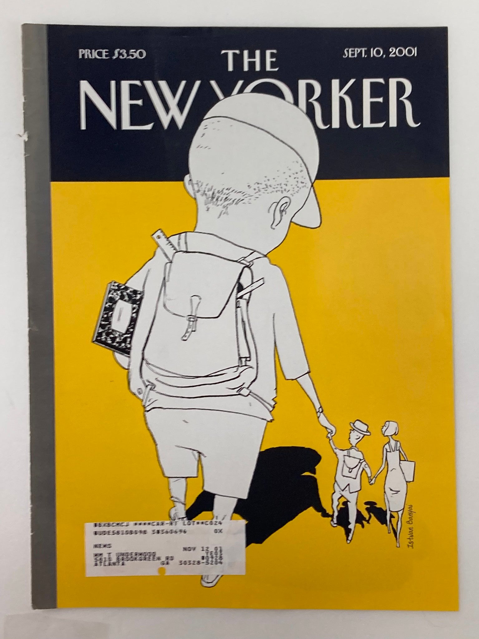 COVER ONLY The New Yorker September 10 2001 Big Boy by Istvan Banyai