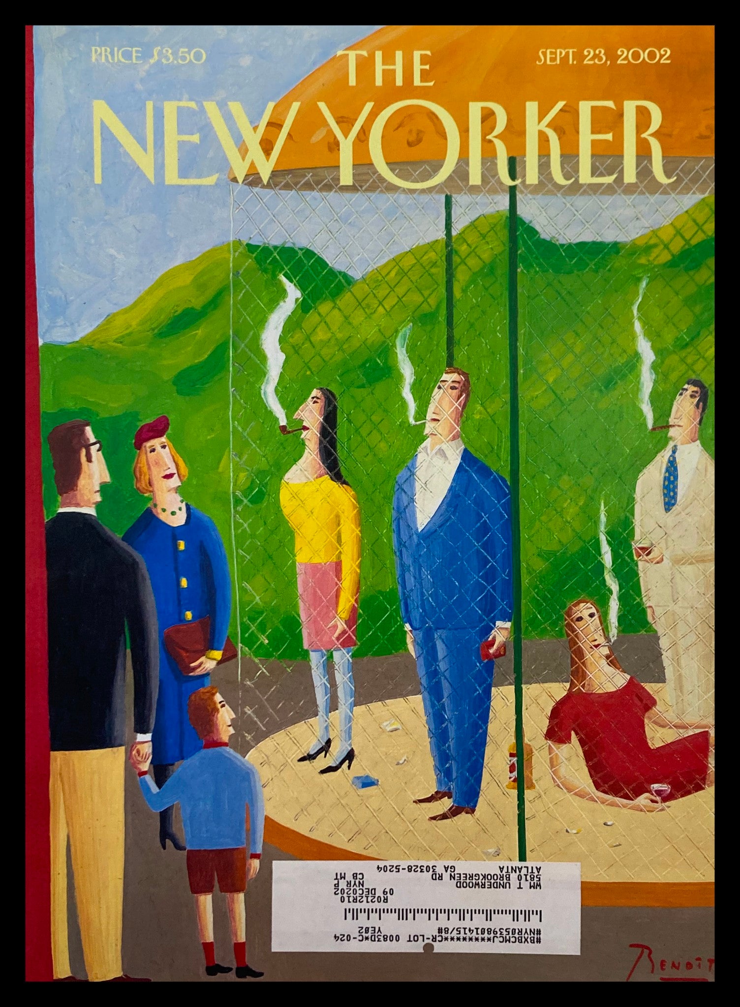 COVER ONLY The New Yorker September 23 2002 Endangered Species by B van Innis