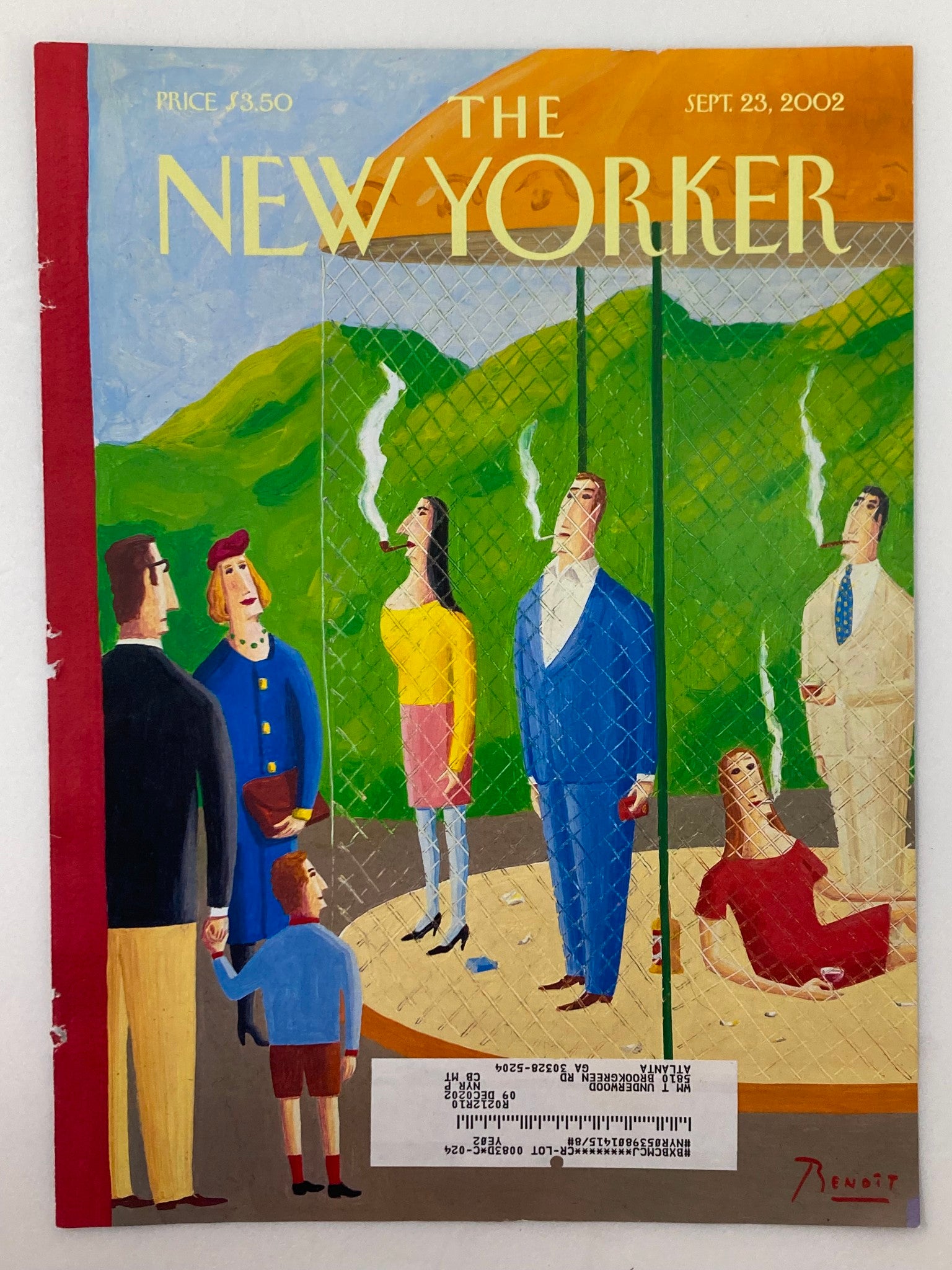 COVER ONLY The New Yorker September 23 2002 Endangered Species by B van Innis