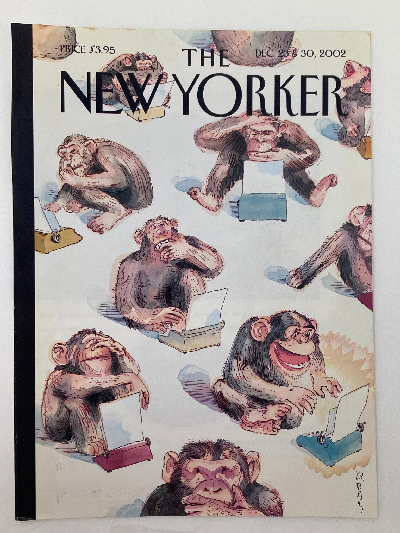 COVER ONLY The New Yorker December 23 2002 2002 The Quiz by Paul Slansky