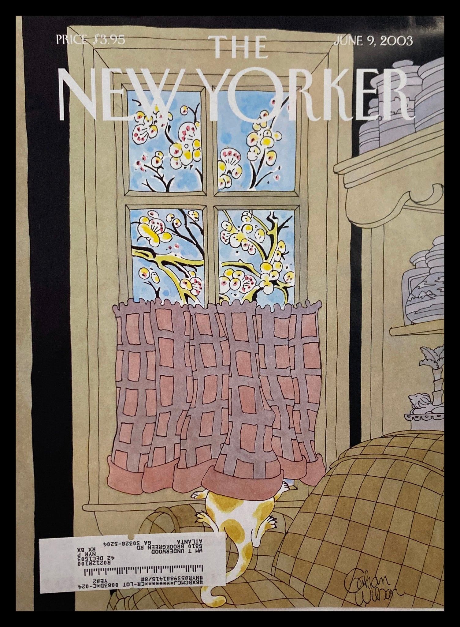 COVER ONLY The New Yorker June 9 2003 Better Weather by Gahan Wilson