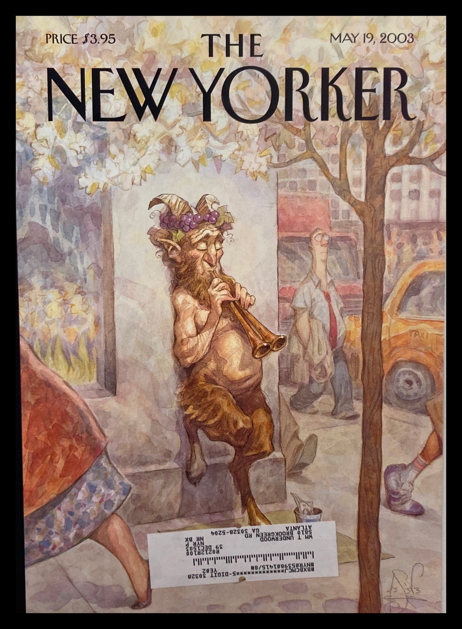 COVER ONLY The New Yorker May 19 2003 Panhandler by Peter de Seve