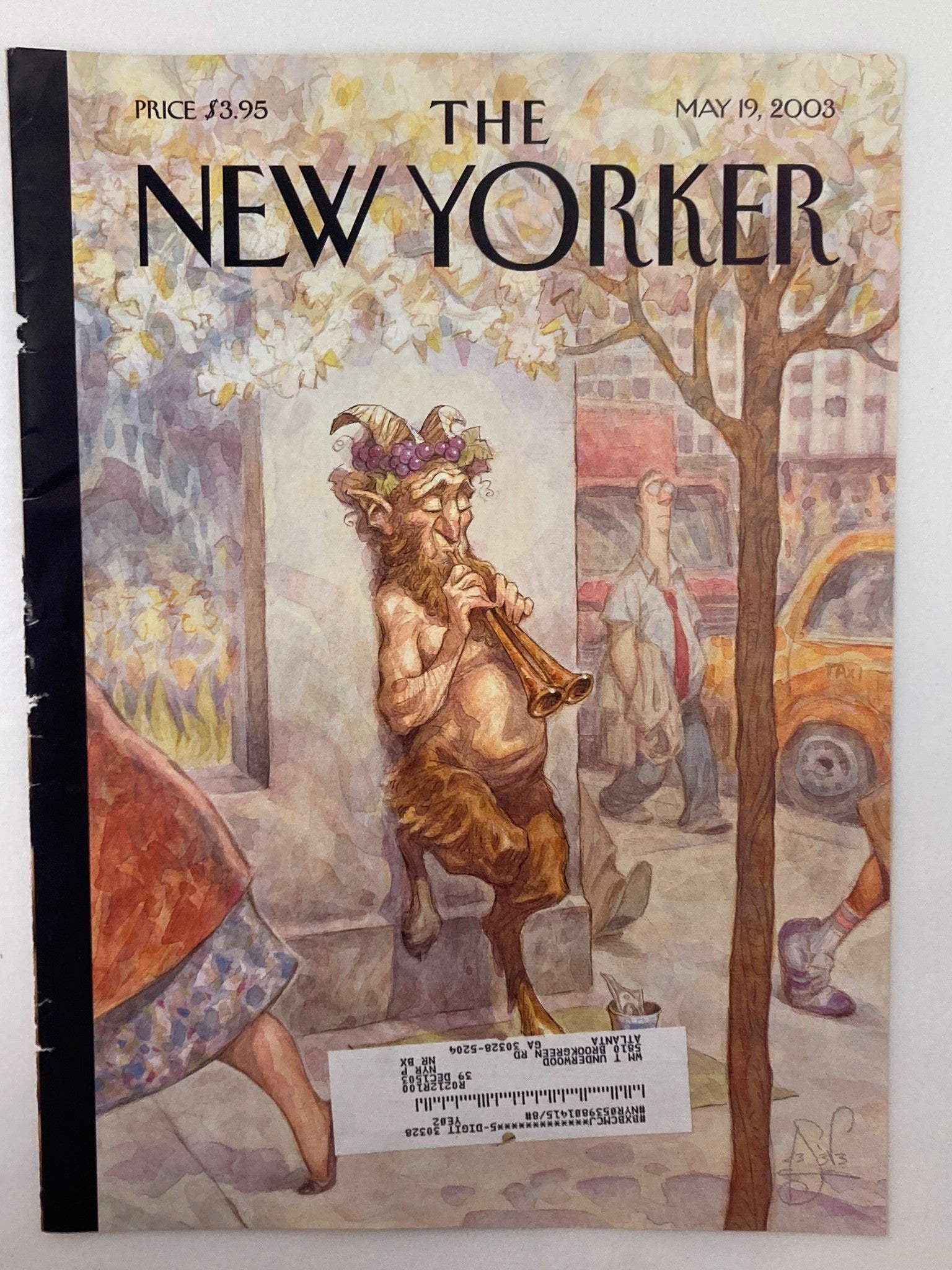 COVER ONLY The New Yorker May 19 2003 Panhandler by Peter de Seve