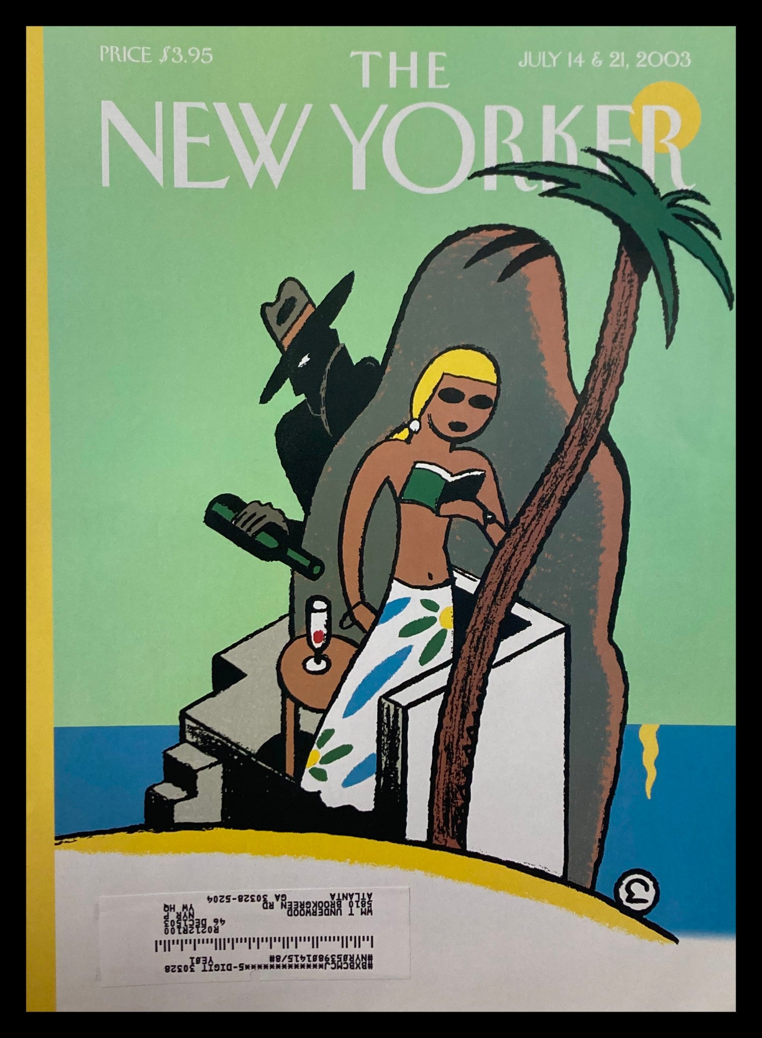 COVER ONLY The New Yorker July 14 2003 Summer Thrills by Ever Muelen