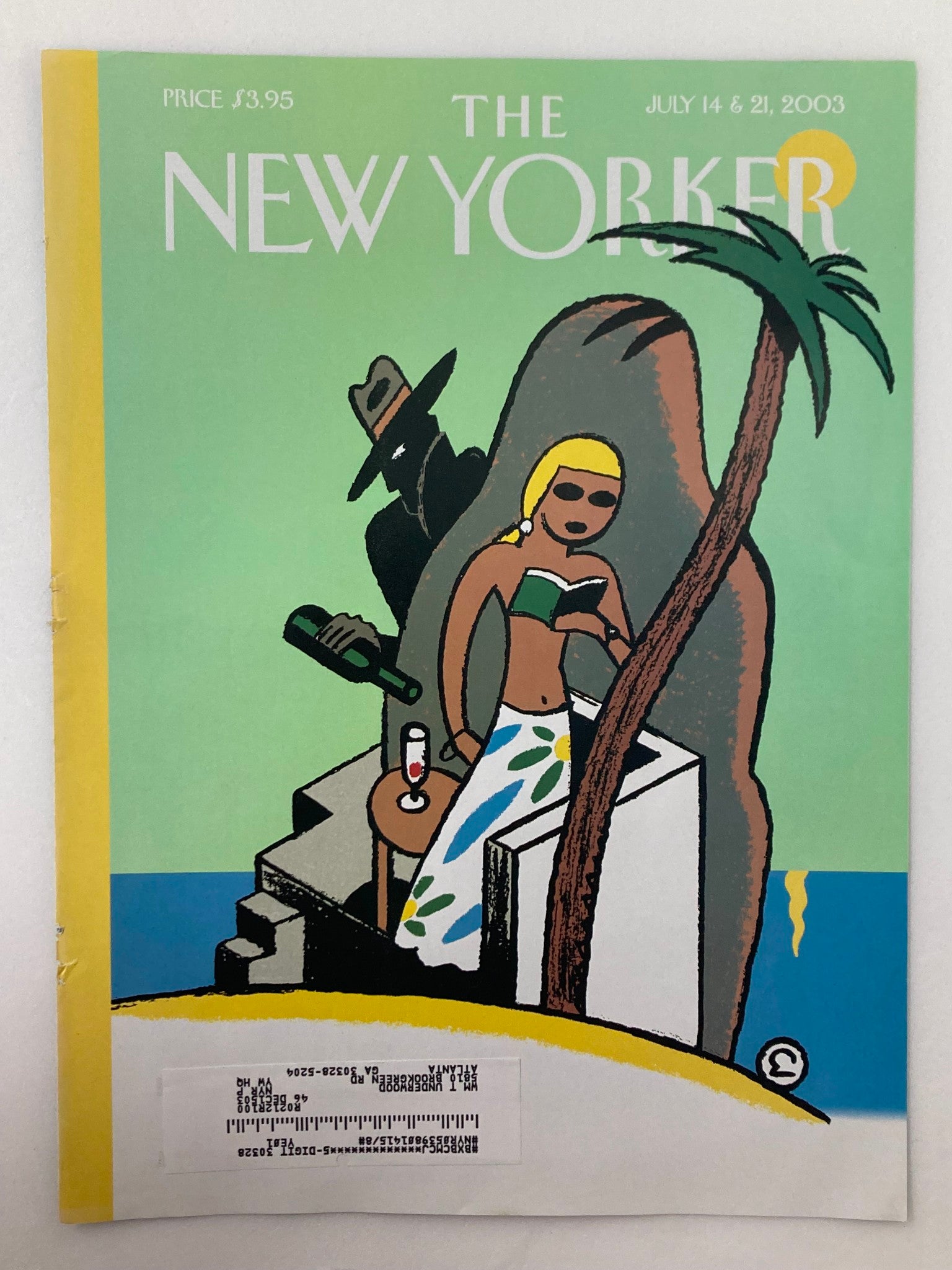 COVER ONLY The New Yorker July 14 2003 Summer Thrills by Ever Muelen