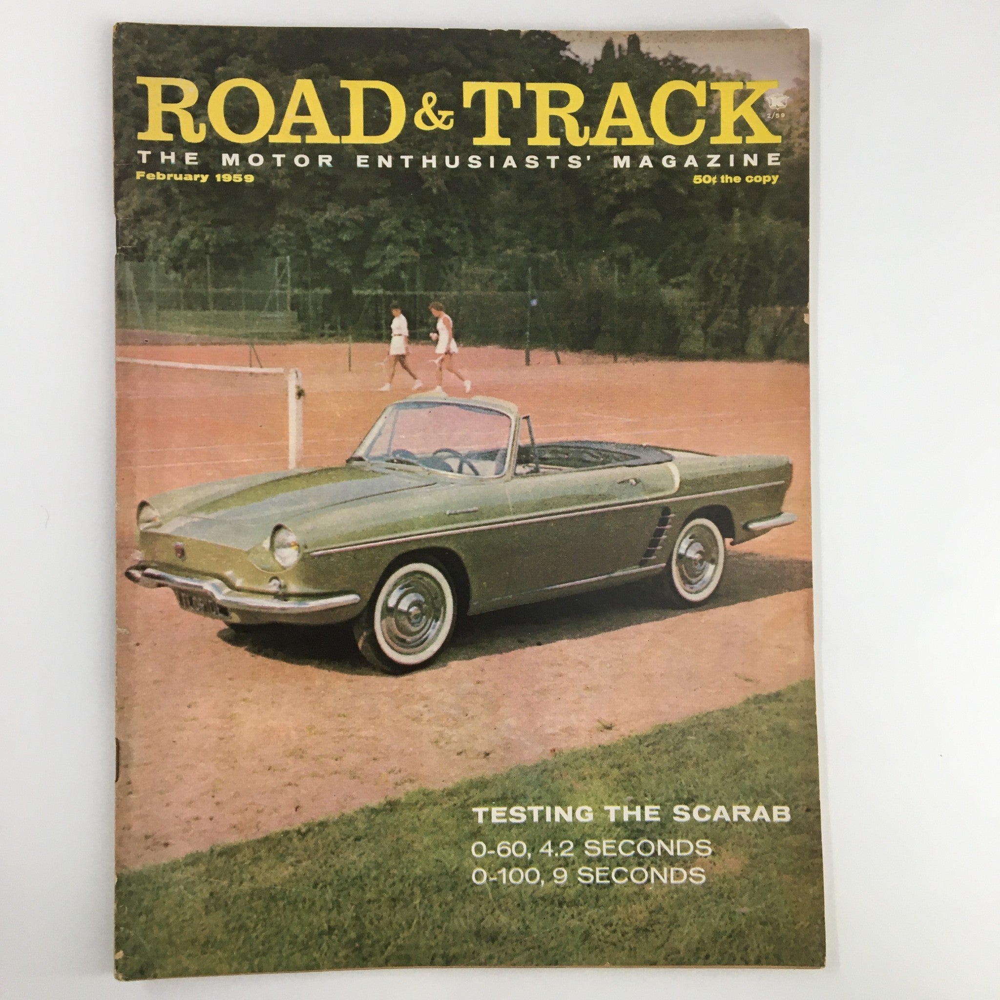 VTG Road & Track Magazine February 1959 A Visit To The Cyclops Factory No Label