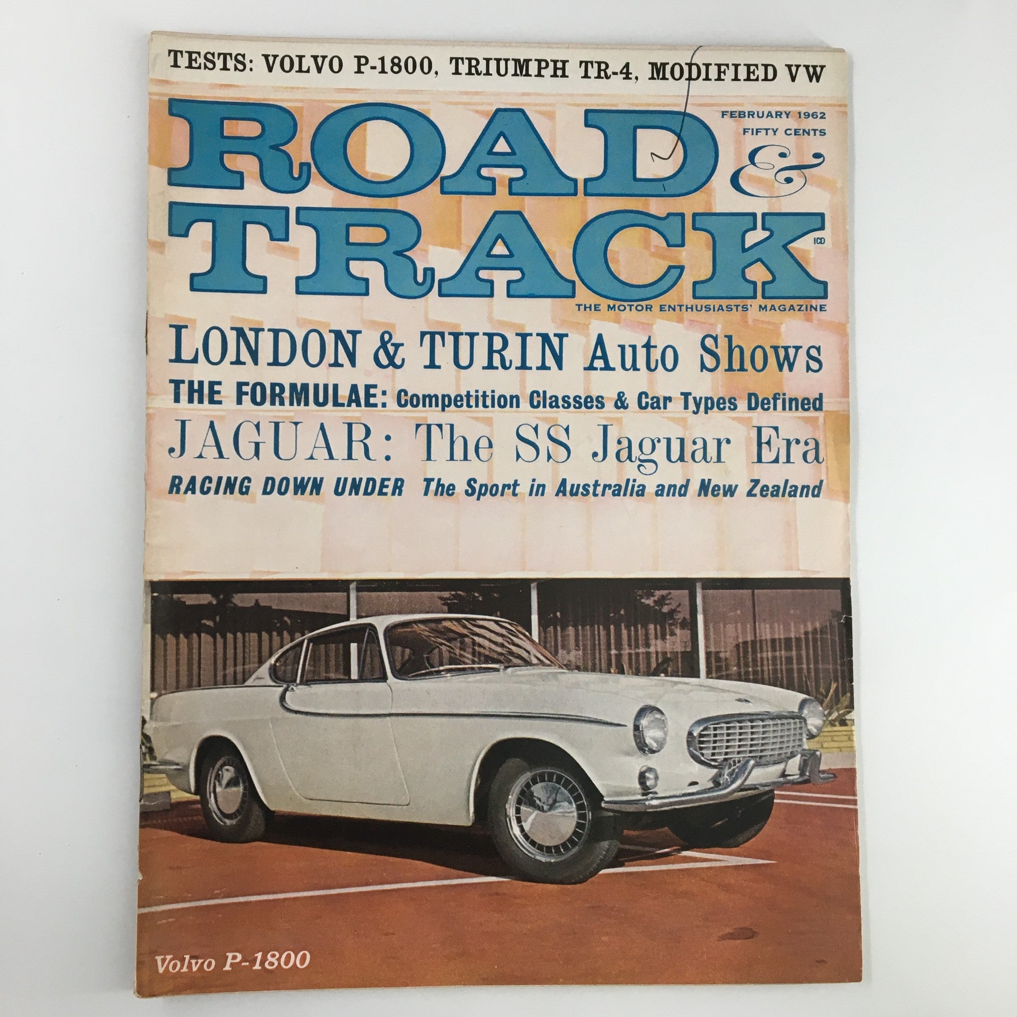 VTG Road & Track Magazine February 1962 The SS Jaguar Era Racing Under No Label