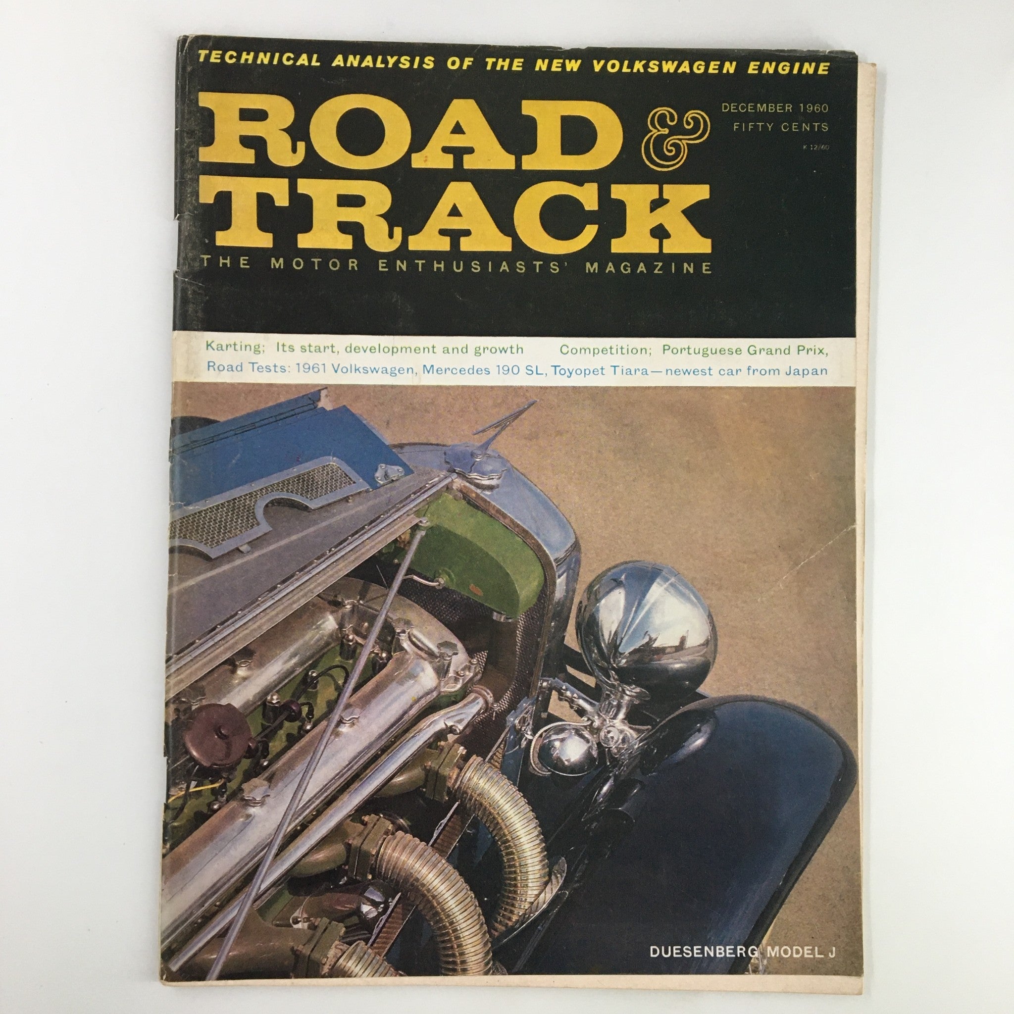 VTG Road & Track Magazine December 1960 The Duesenberg Model J No Label