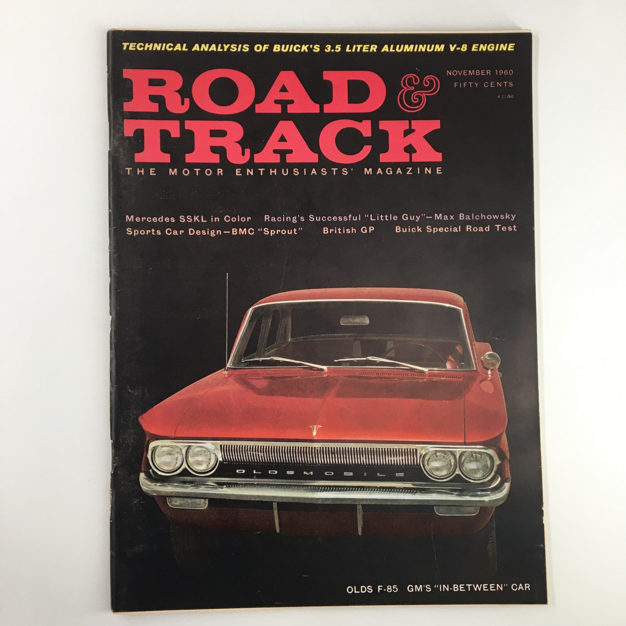 VTG Road & Track Magazine November 1960 Old F-85 GM's In-Between Car No Label