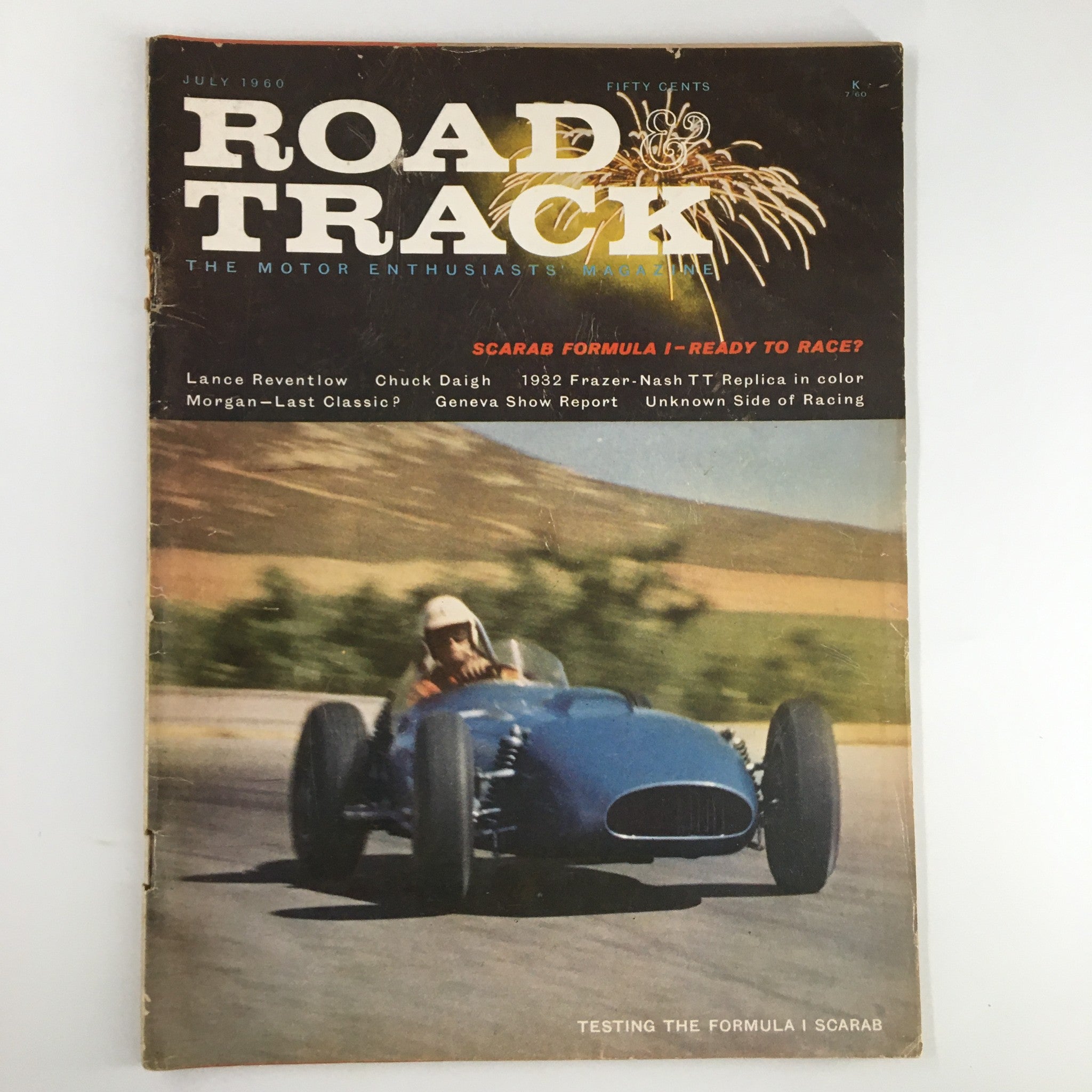 VTG Road & Track Magazine July 1960 Testing The Formula I Scarab No Label