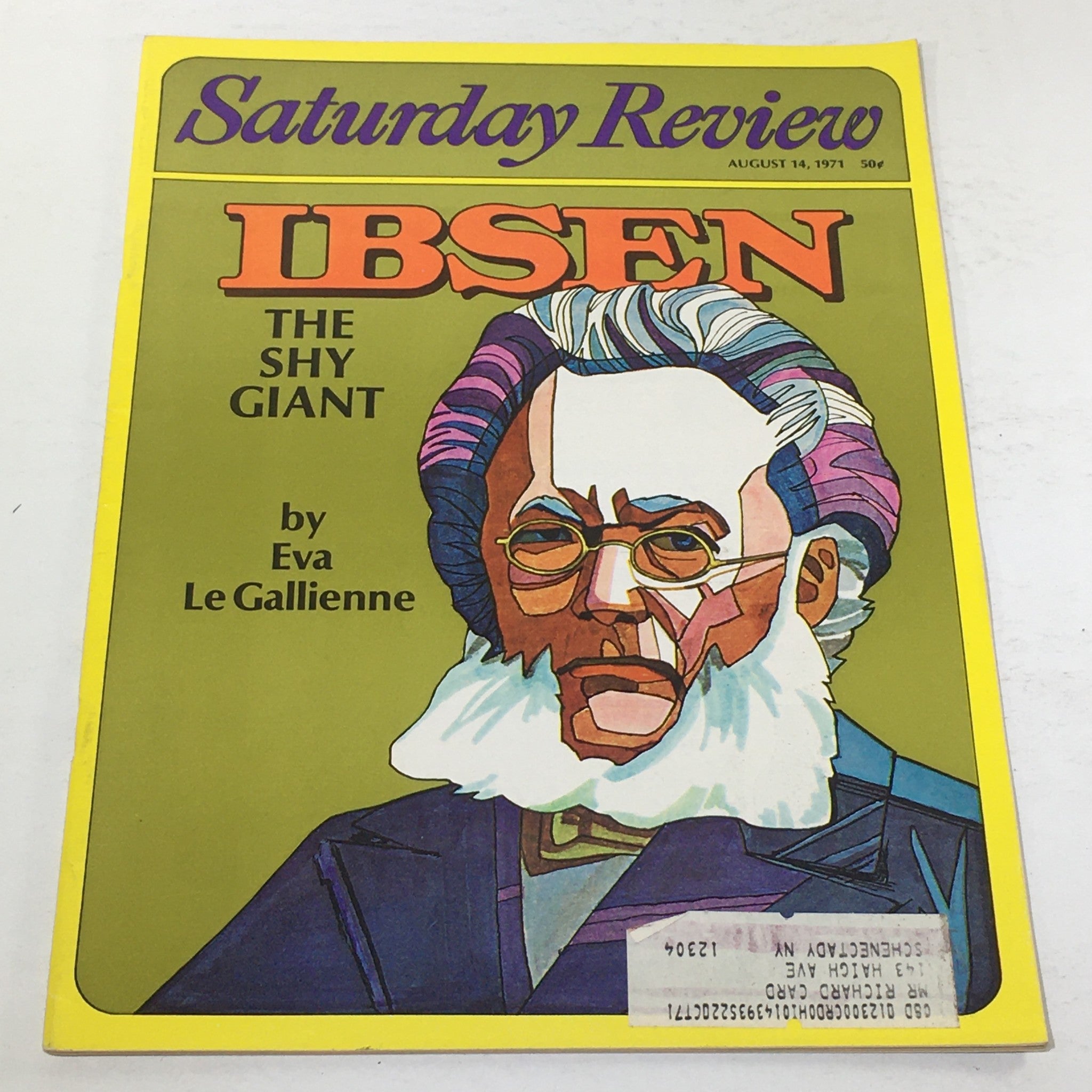 VTG Saturday Review: August 14 1971 - The Shy Giant by Eva Le Gallienne