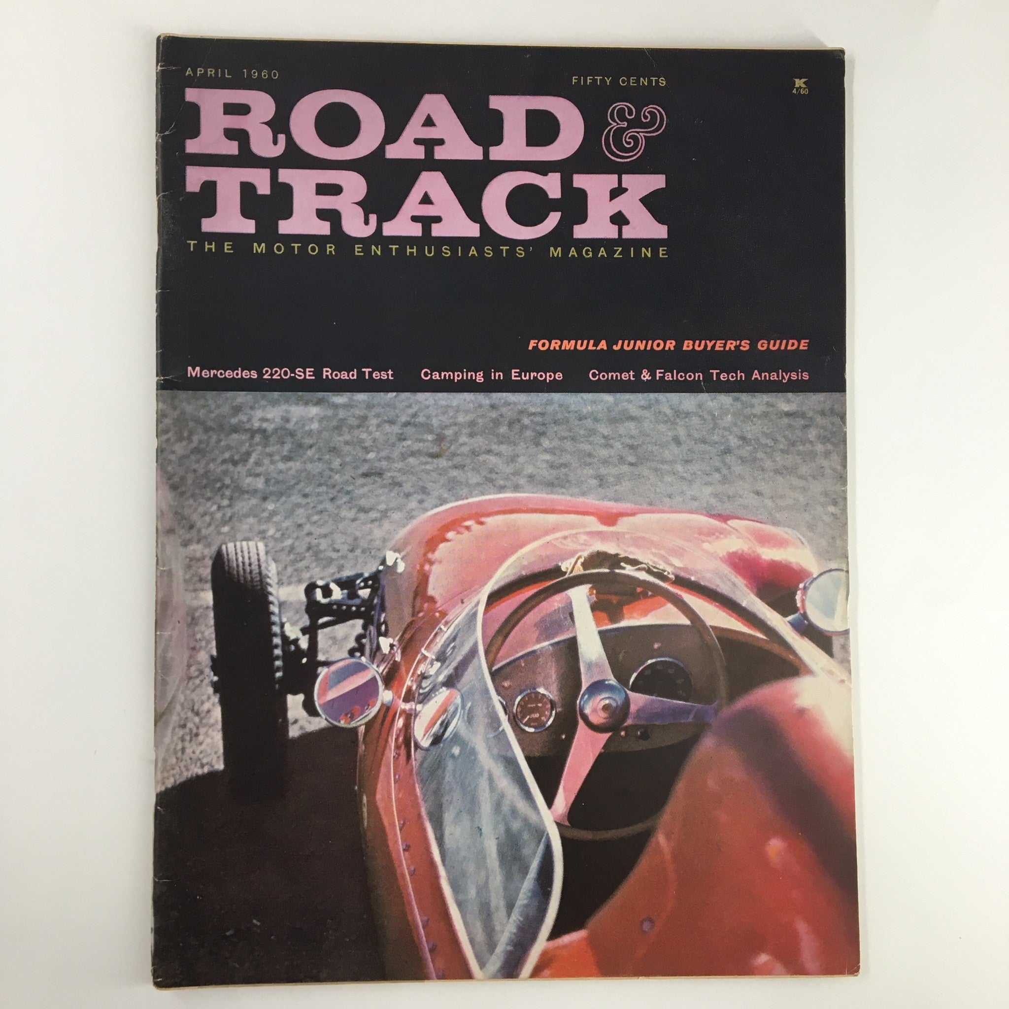 VTG Road & Track Magazine April 1960 The Mercedes 220-SE Road Test No Label