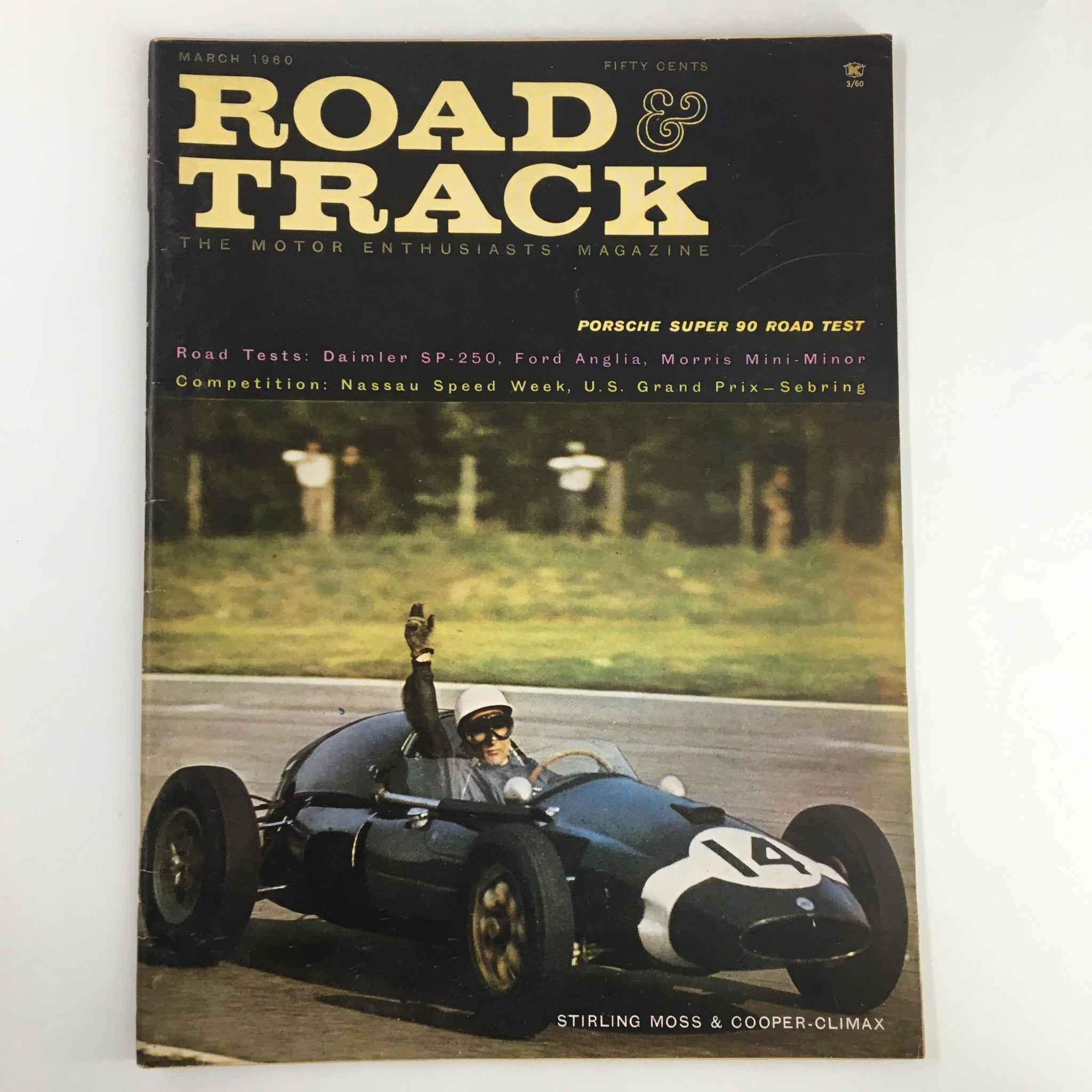 VTG Road & Track Magazine March 1960 Stirling Moss and Cooper-Climax No Label