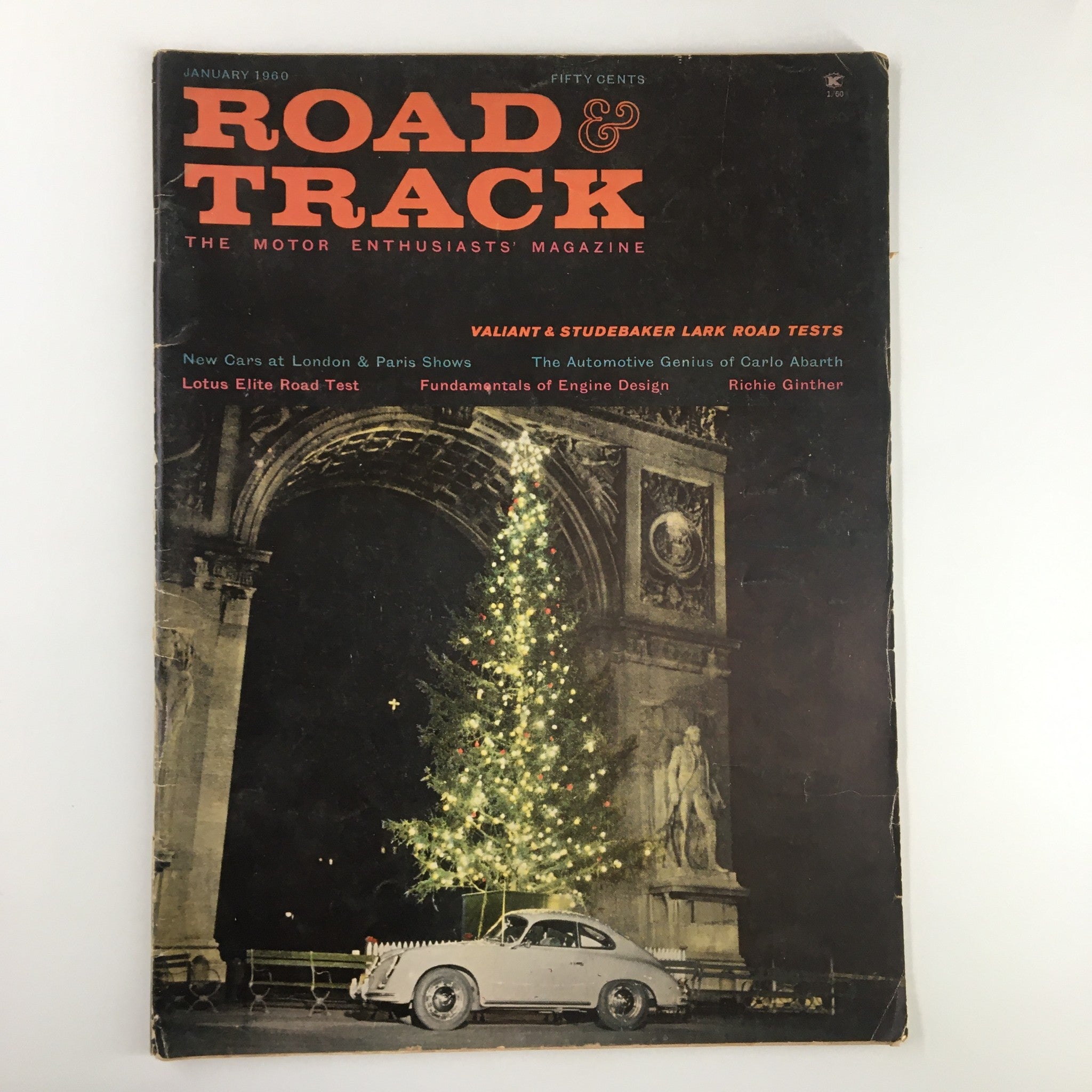 VTG Road & Track Magazine January 1960 Valliant & Studebreaker Lark No Label