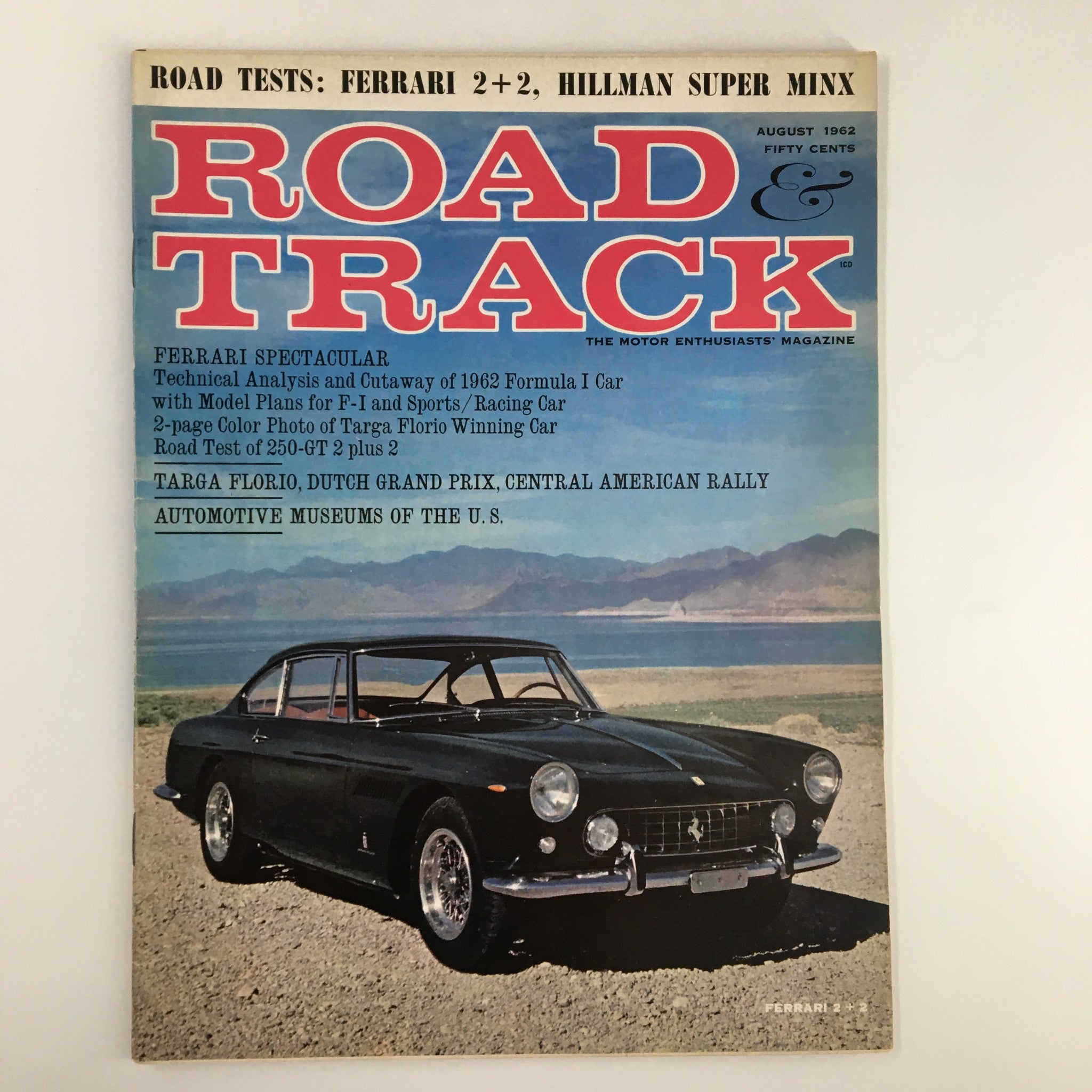 VTG Road & Track Magazine August 1962 Automotive Museums of the U.S. No Label