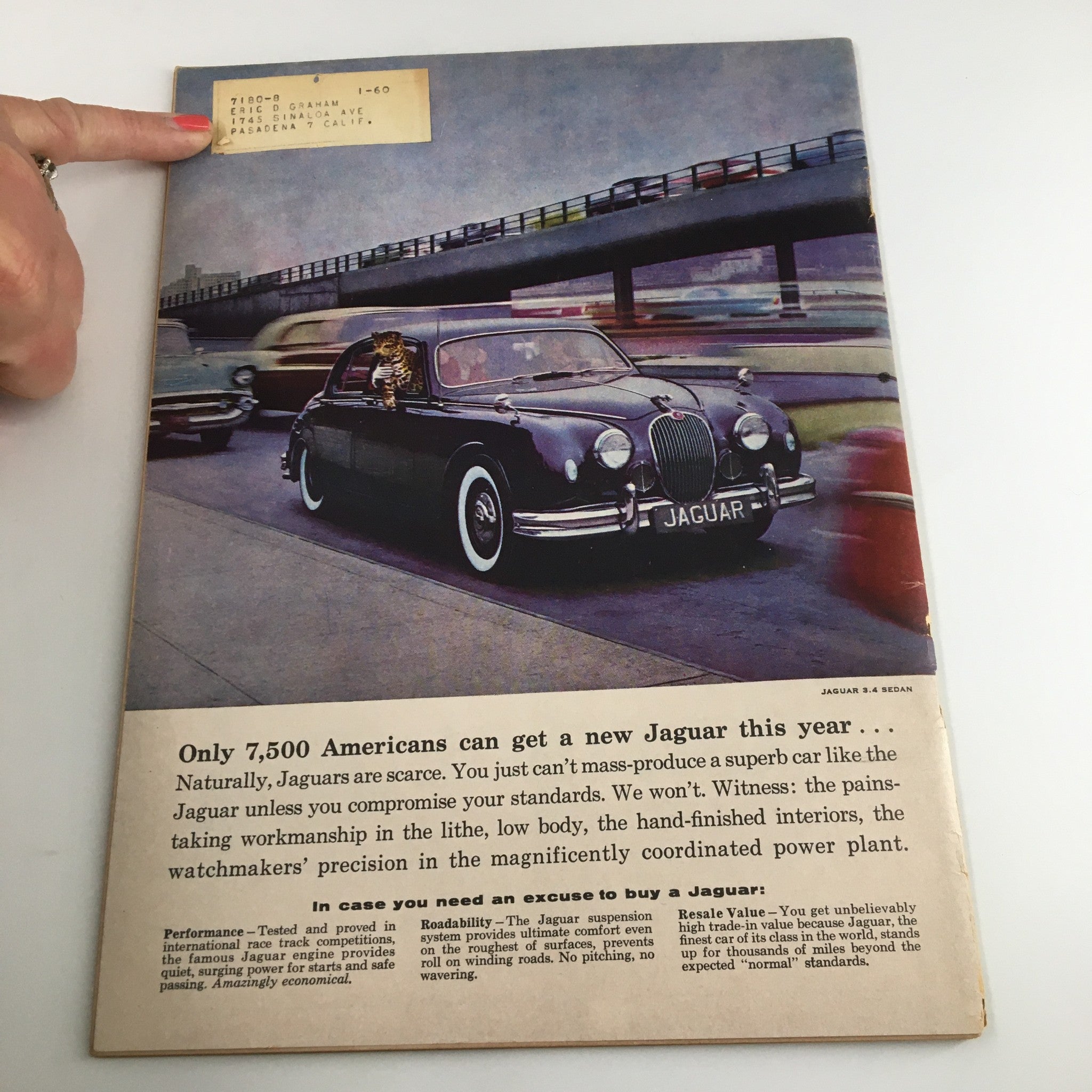 VTG Road & Track Magazine April 1958 The Austin-Healey Millie Miglia Road Test