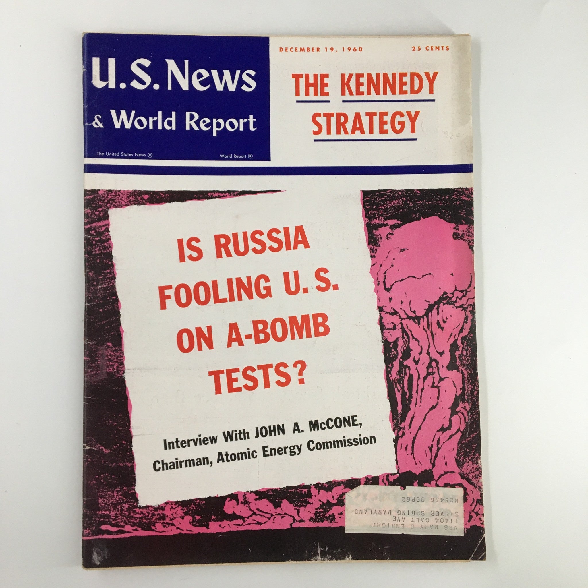 US News & World Report Magazine December 19 1960 The John F. Kennedy Strategy