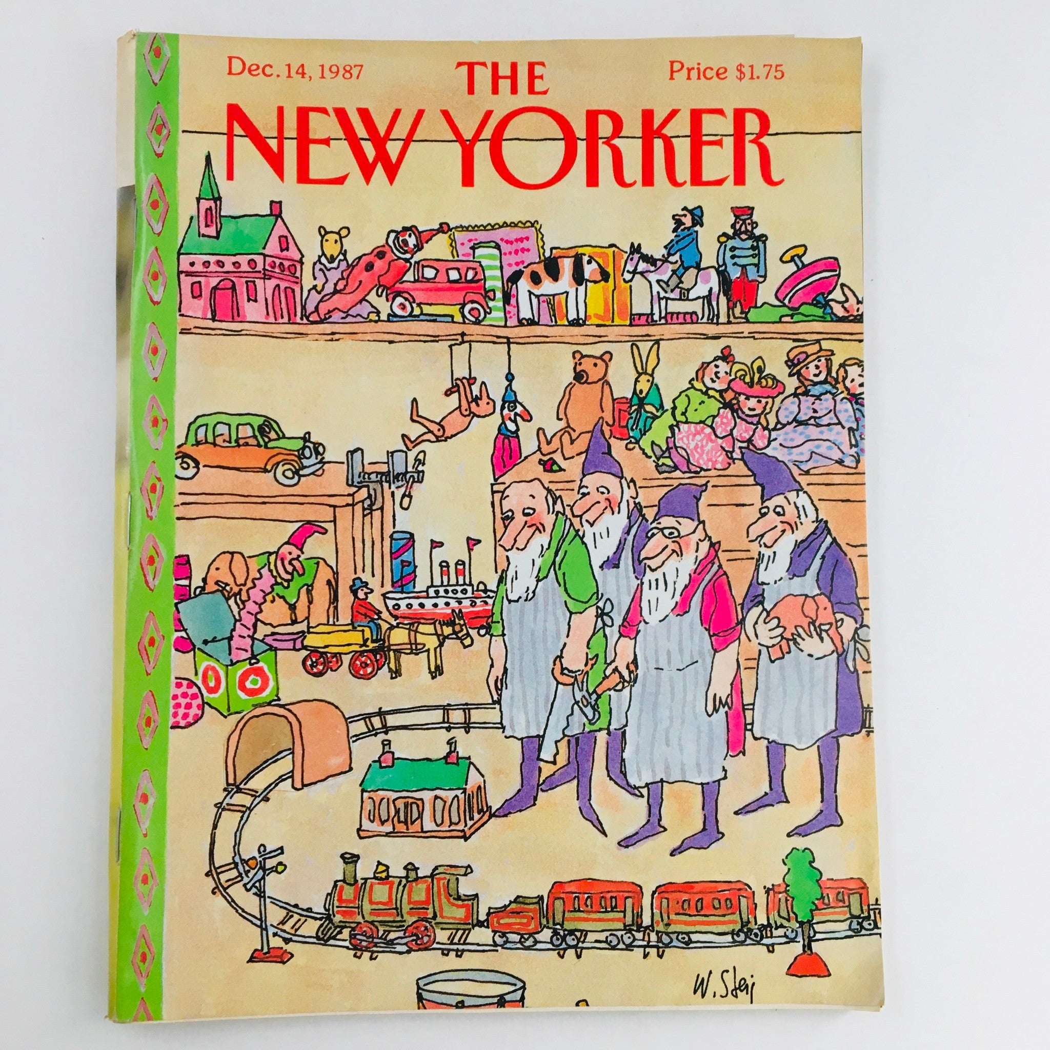 The New Yorker December 14 1987 Full Magazine Theme Cover William Steig VG