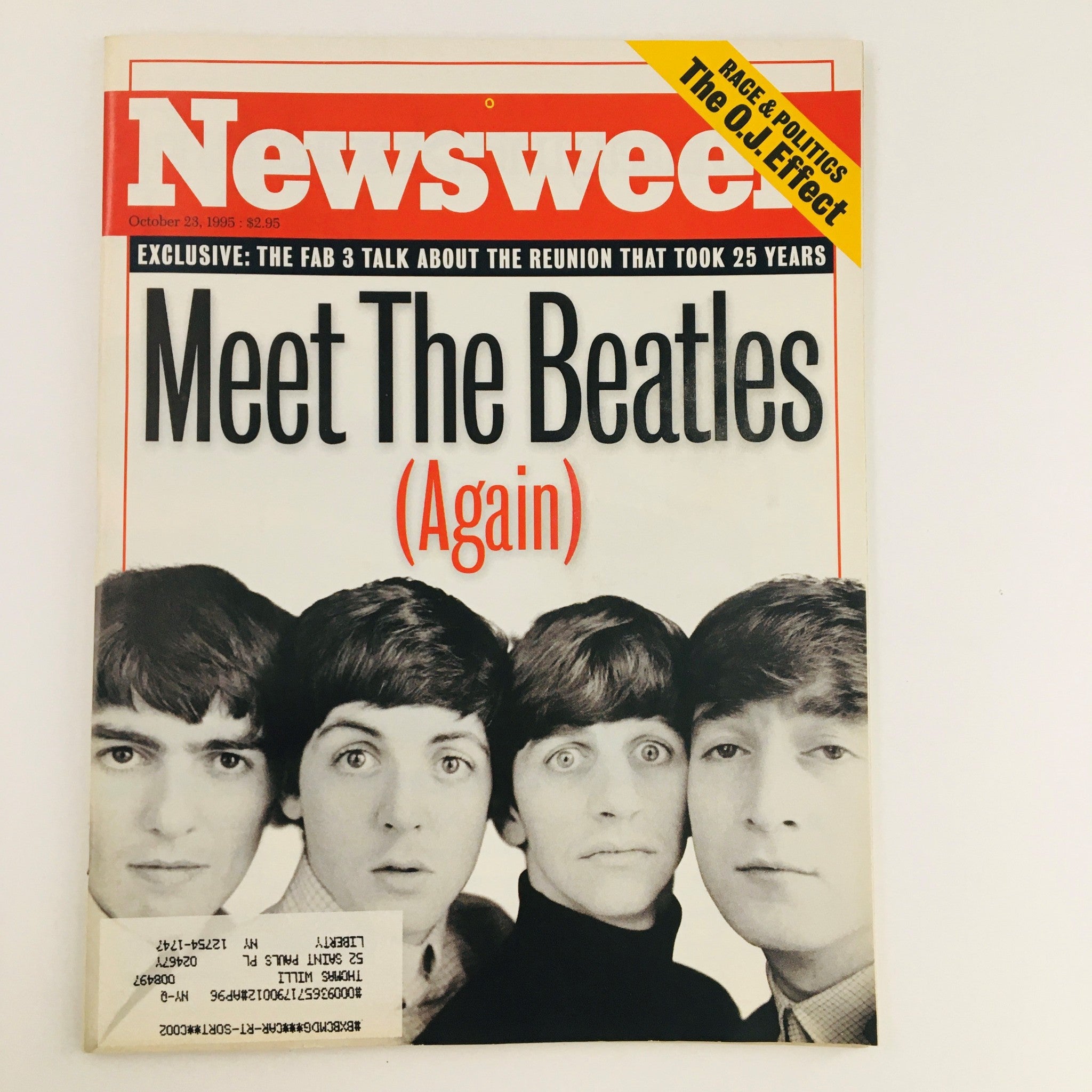 Newsweek Magazine October 23 1995 Meet The Beatles & The O.J. Effect, VGIF_753CF