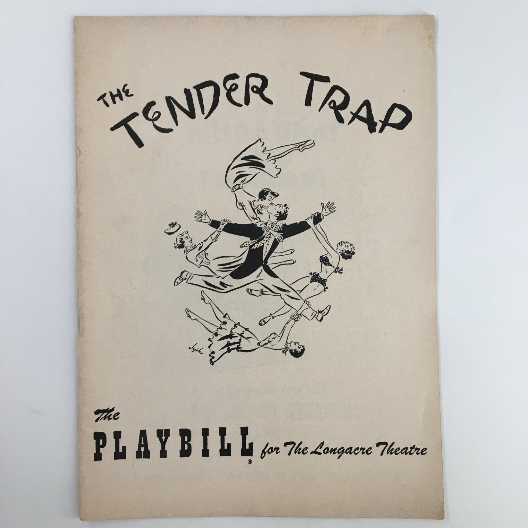 1954 Playbill Longacre Theatre Robert Preston in The Tender Trap by Max Shulman