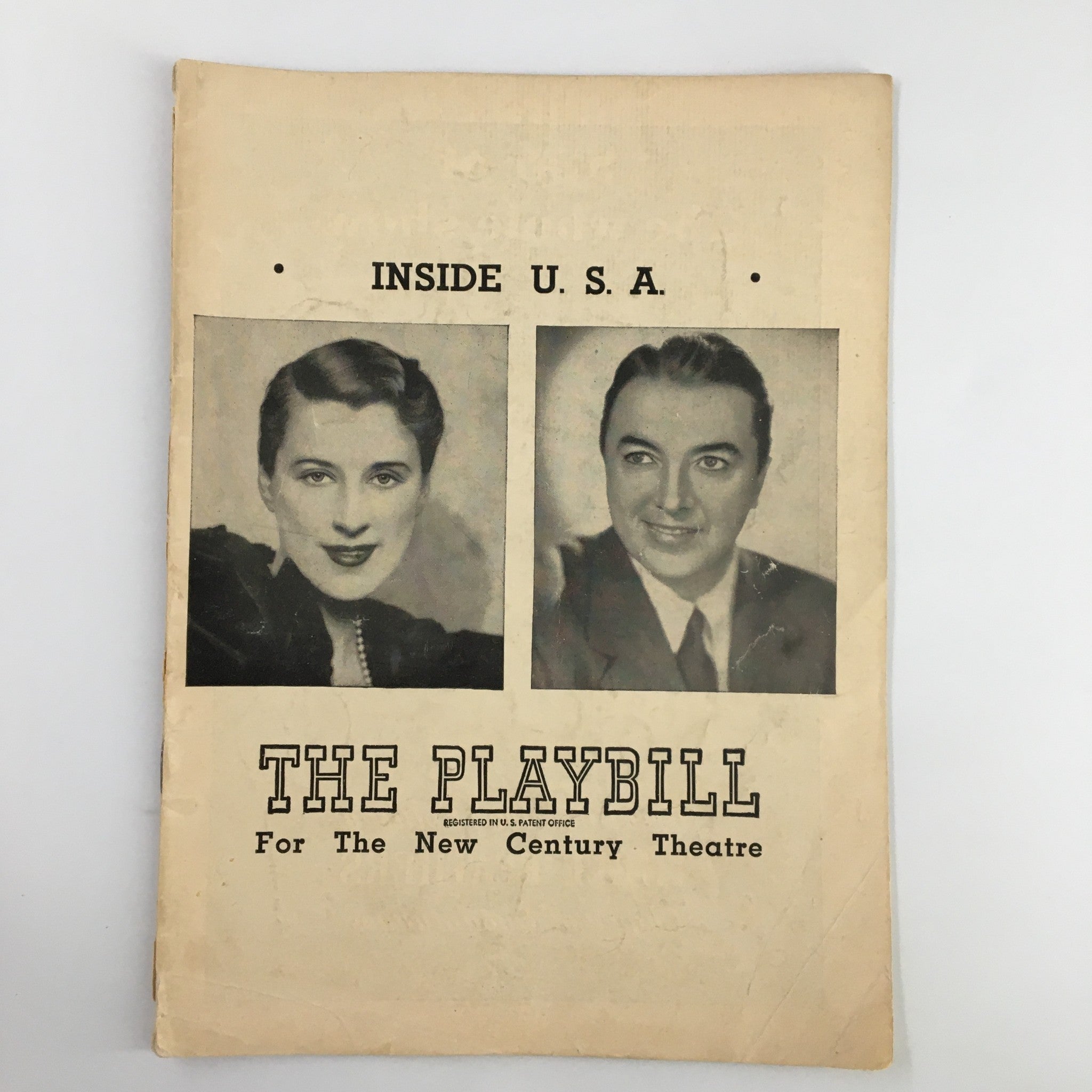 1948 Playbill New Century Theatre Beatrice Lillie, Jack Haley in Inside the USA