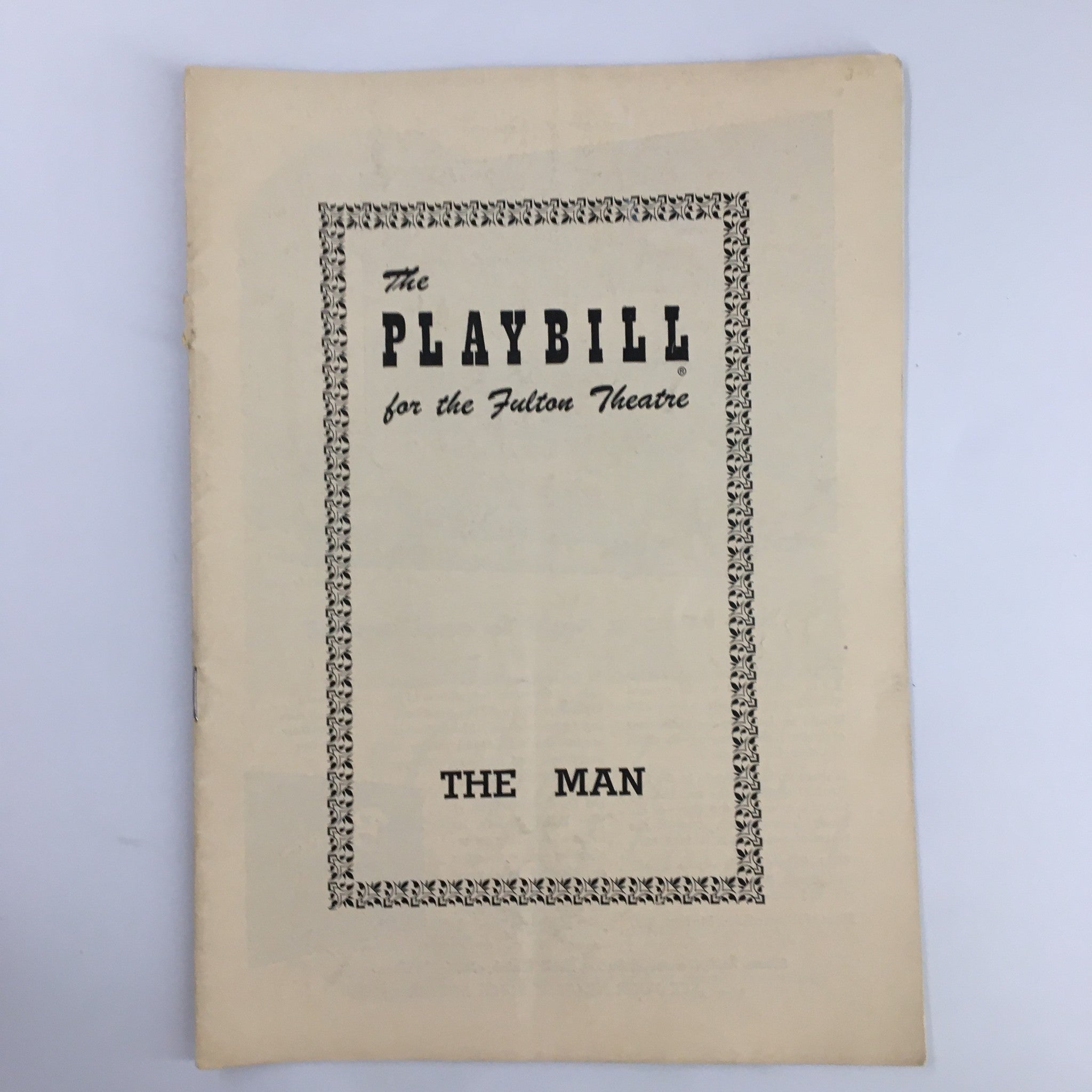 1950 Playbill Fulton Theatre Dorothy Gish in The Man A New Play by Mel Dinelli