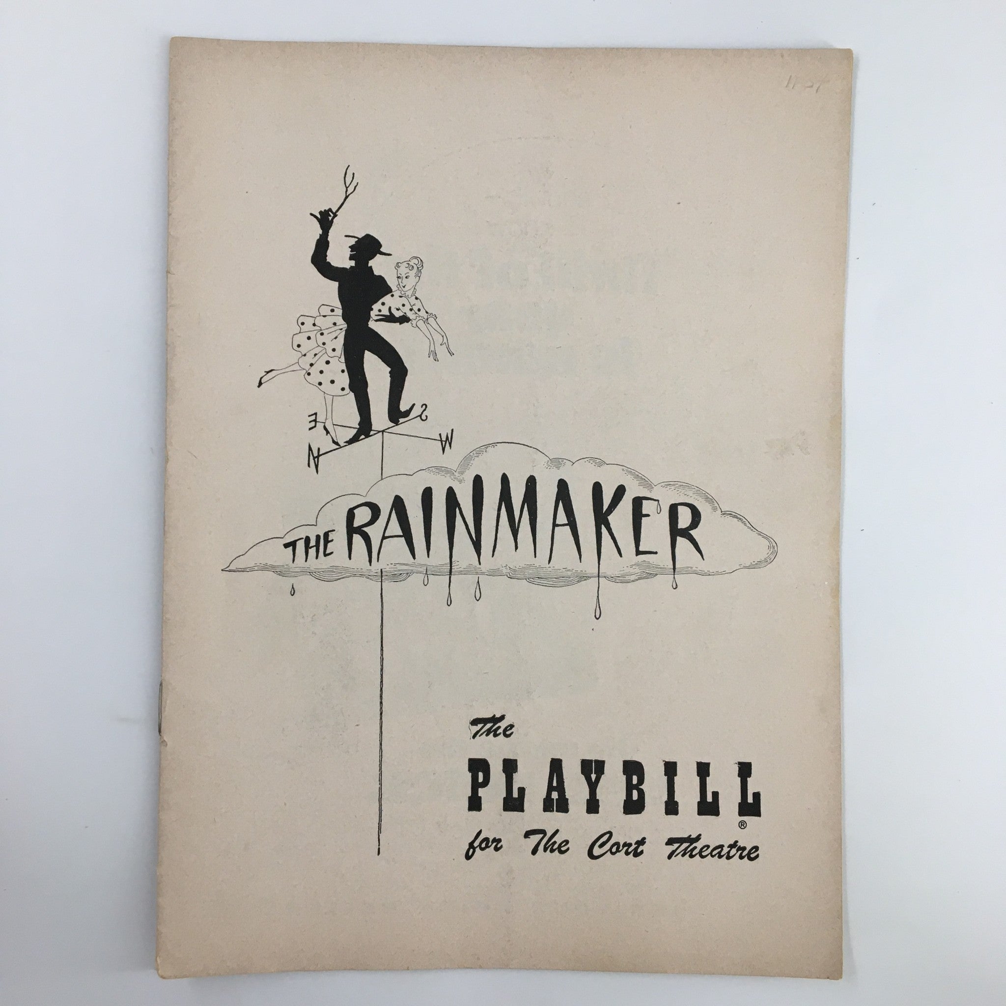 1954 Playbill Corth Theatre Geraldine Page in The Rainmaker by N. Richard Nash