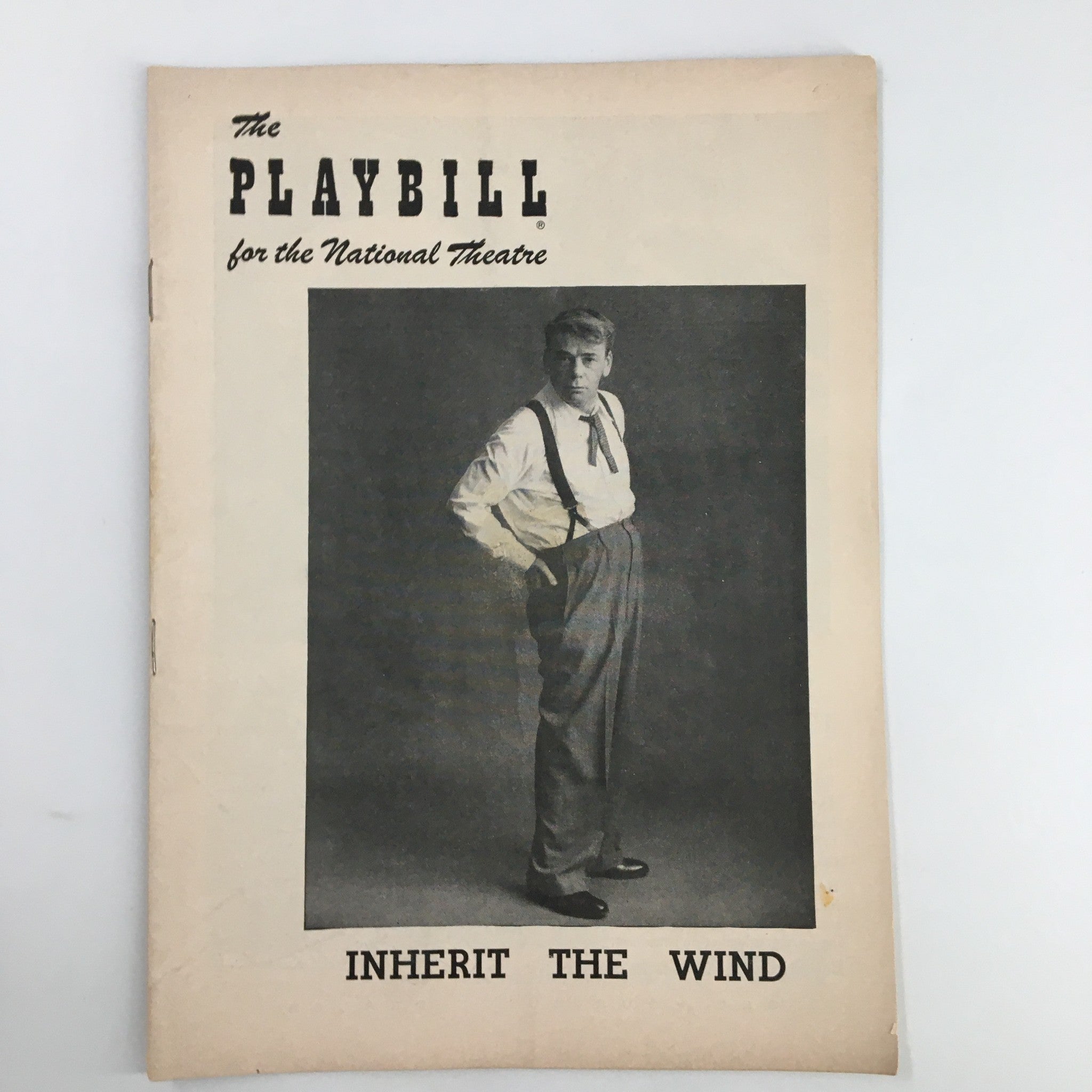 1955 Playbill National Theatre Paul Muni in Inherit The Wind by Jerome Lawrence