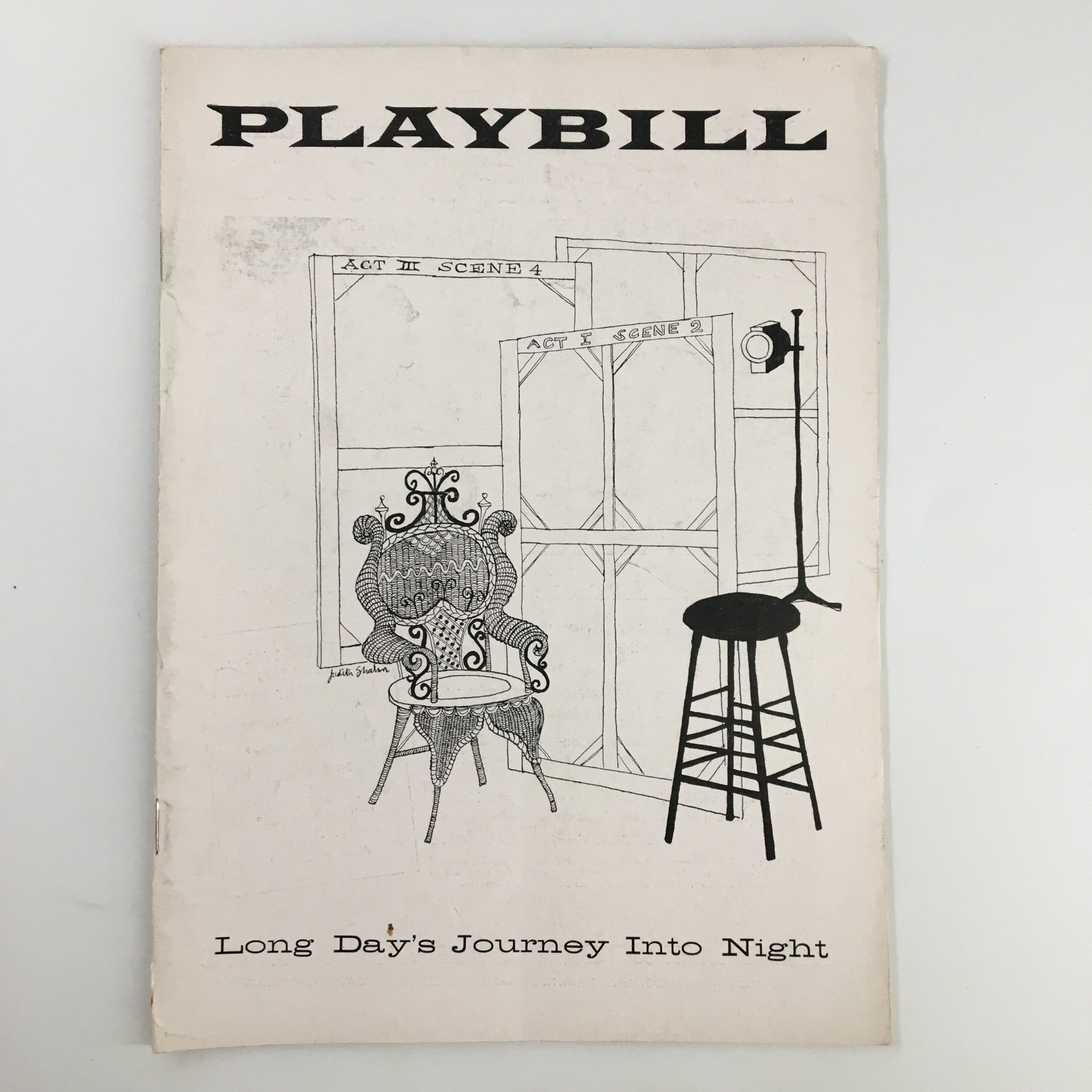 1957 Playbill Helen Hayes Theatre Eugene O'Neill's Long Day's Journey Into Night