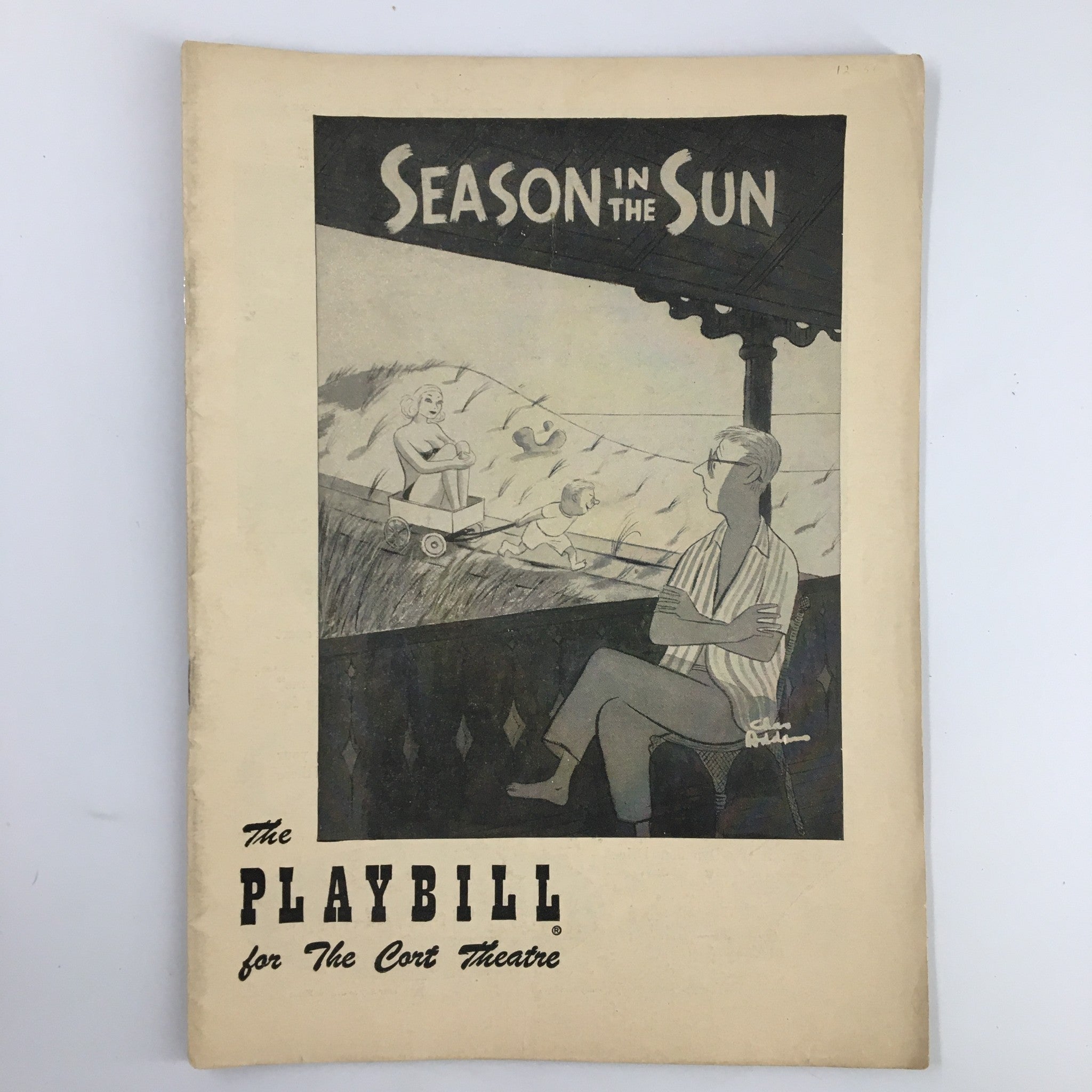 1950 Playbill Cort Theatre Richard Whorf, Nancy Kelly in Season in the Sun