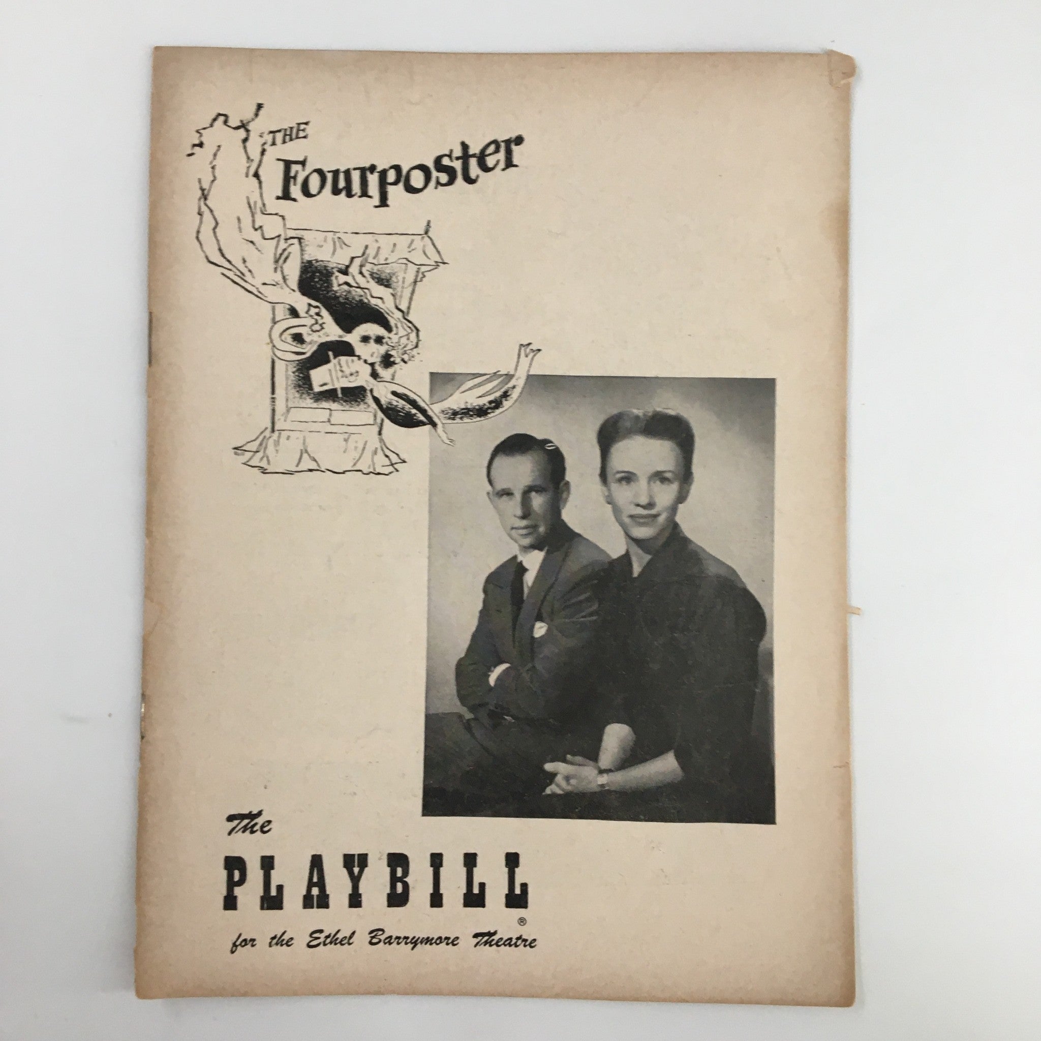 1952 Playbill Ethel Barrymore Theatre Jessica Tandy in The Fourposter