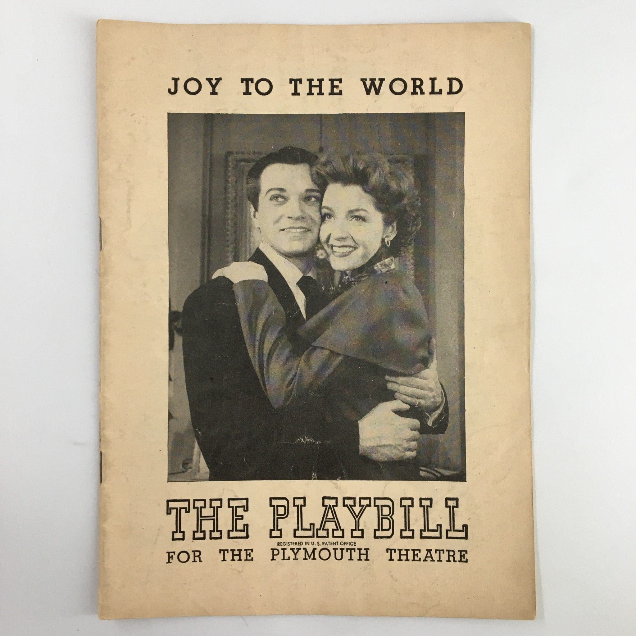 1948 Playbill The Plymouth Alfred Drake, Marsha Hunt in Joy To The World