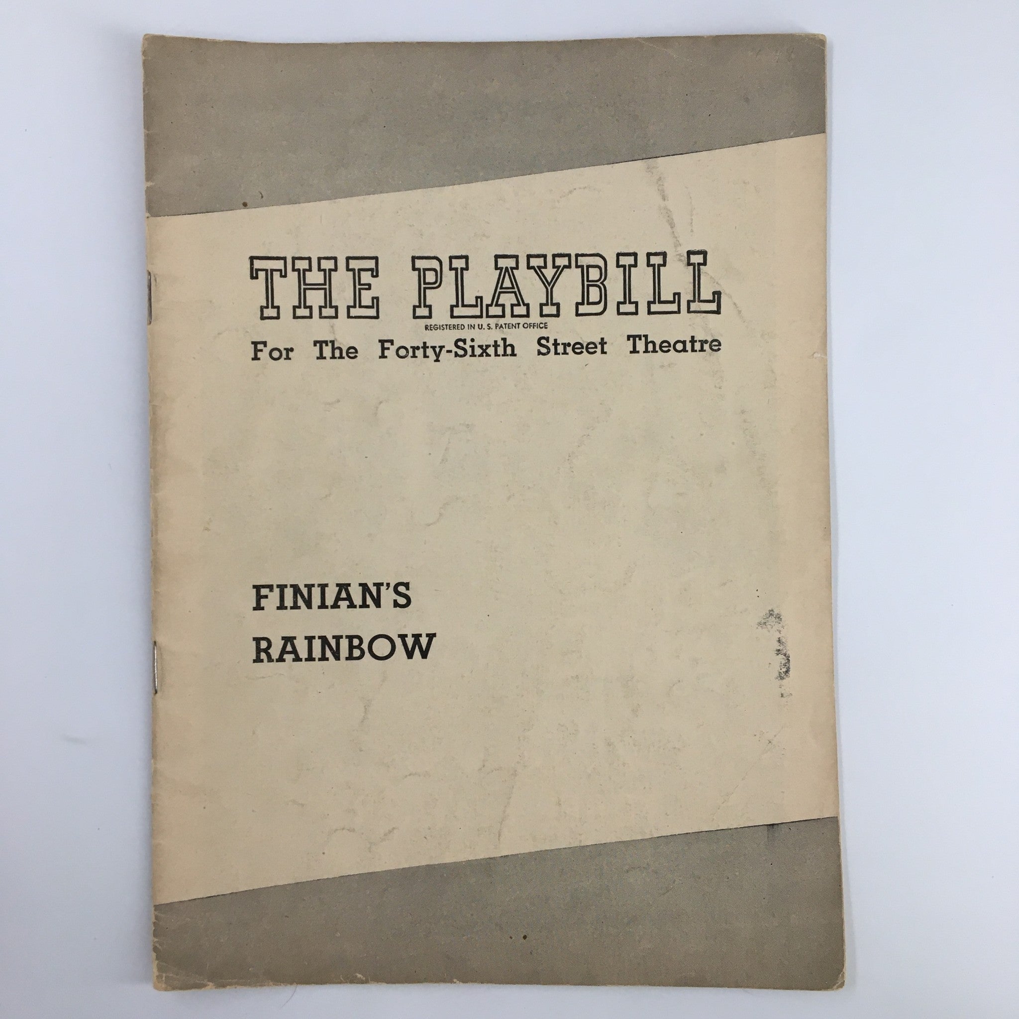 1948 Playbill Forty-Sixth Street Theatre Finians Rainbow by Bretaigne Windust