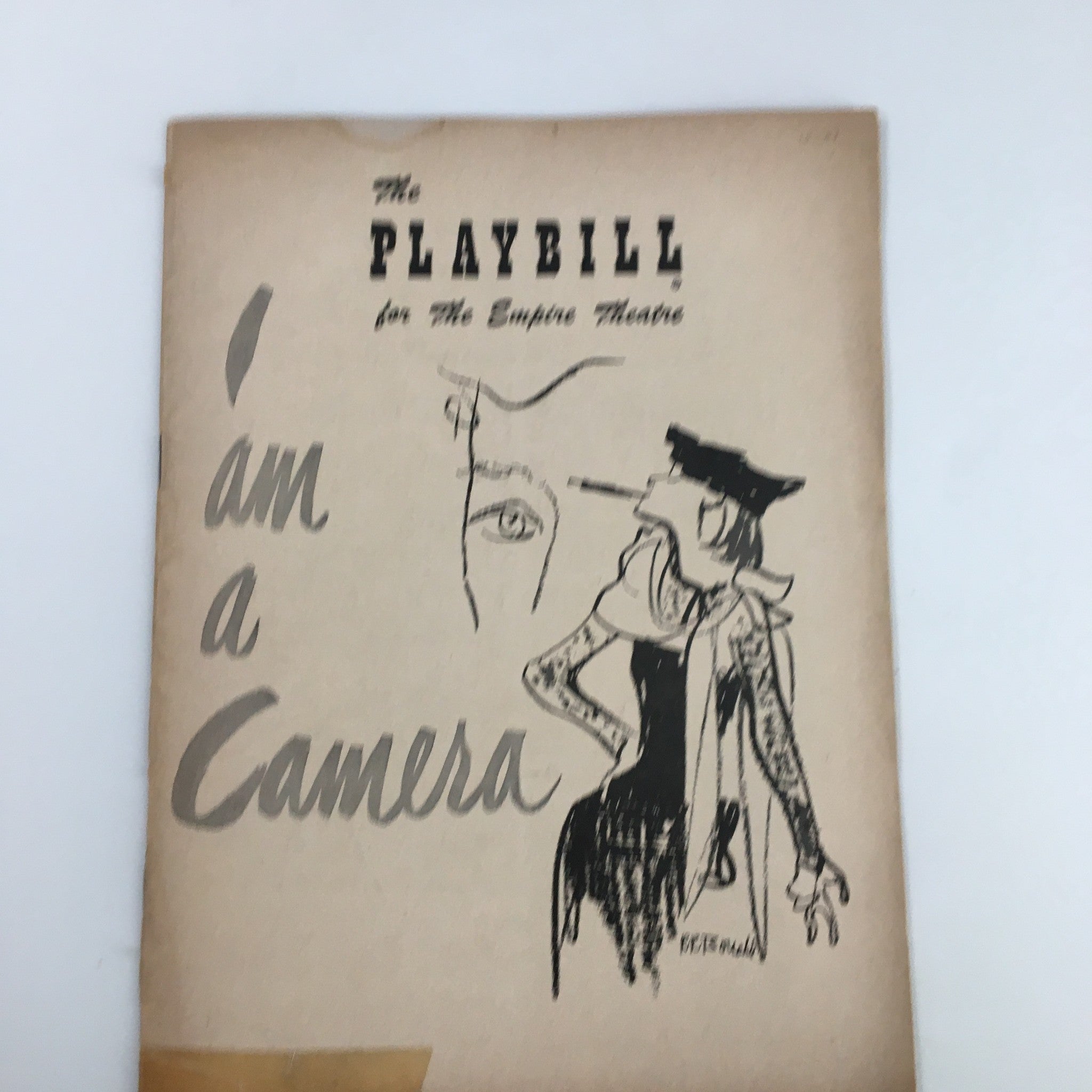 1951 Playbill The Empire Theatre Gertrude Macy in I Am A Camera by J.D. Druten