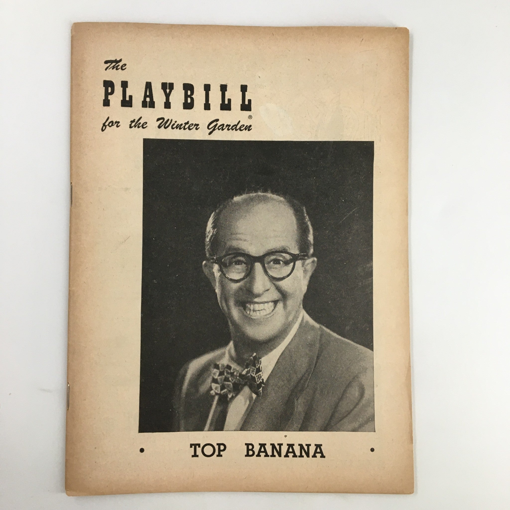 1951 Playbill Winter Garden Philip Silvers in Top Banana by Paula Stone