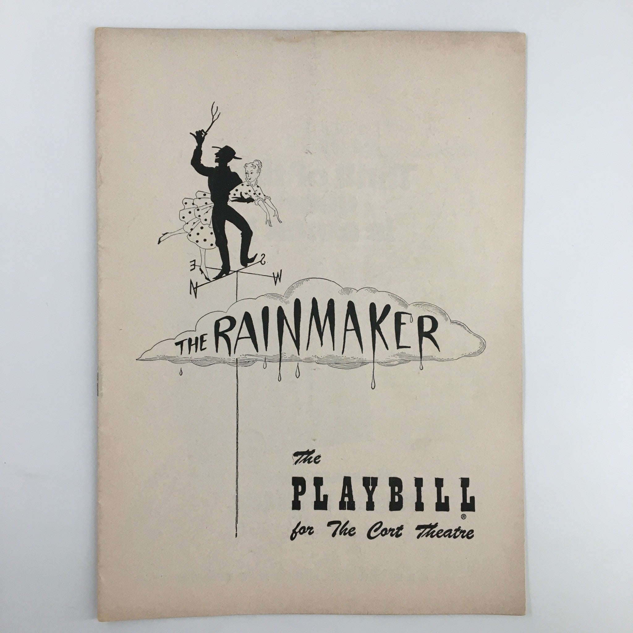 1954 Playbill Cort Theatre Geraldine Page in The Rainmaker by N. Richard Nash