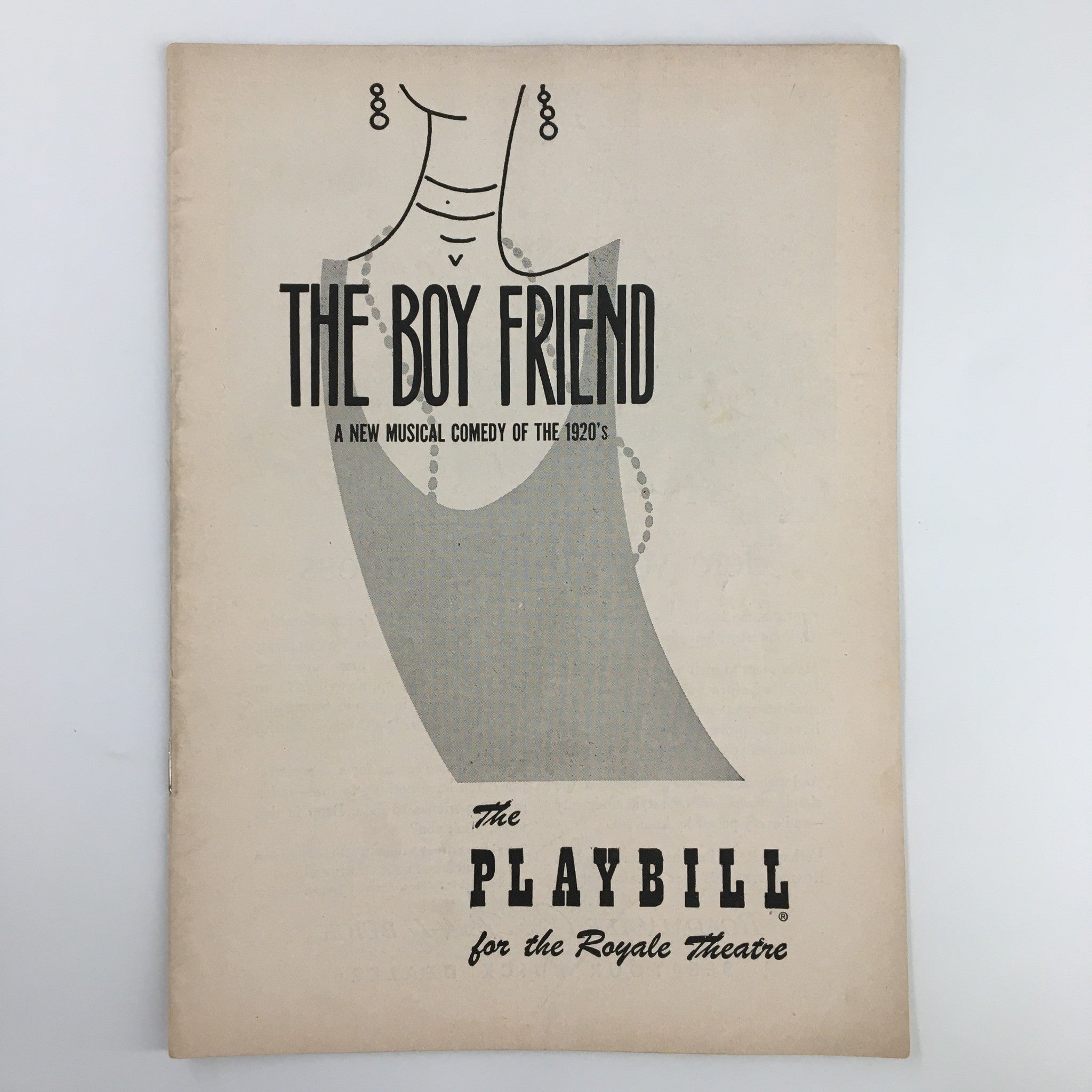 1954 Playbill Royale Theatre The Boy Friend A Musical Comedy by Vida Hope