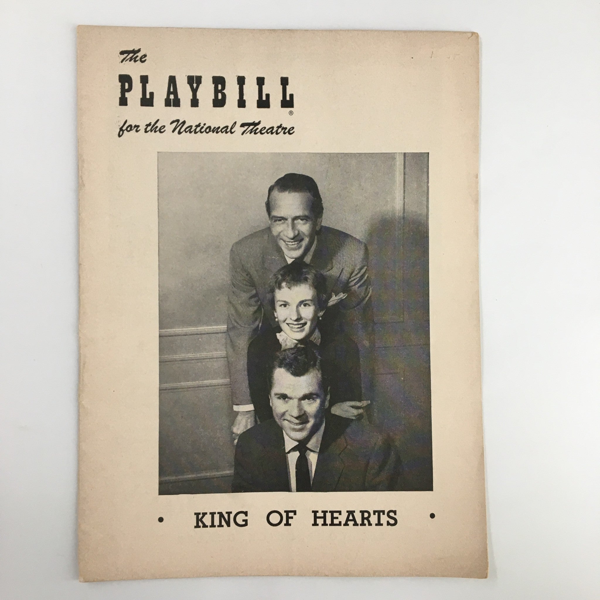 1954 Playbill National Theatre Donald Cook, Jackie Cooper in King of Hearts