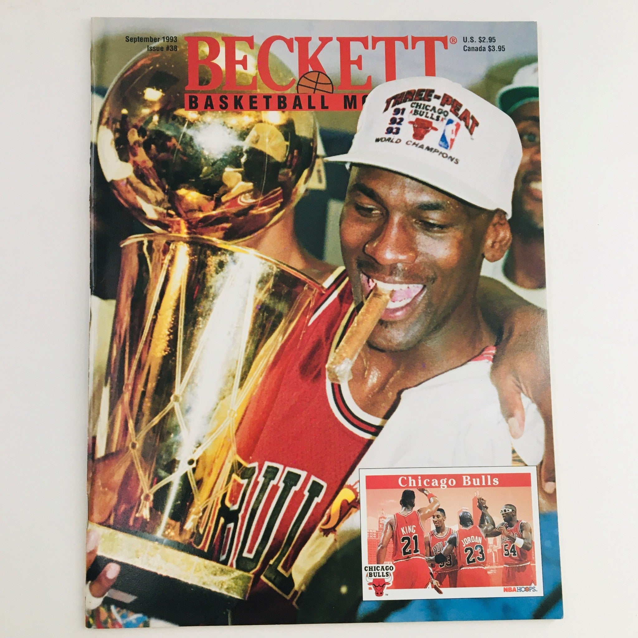 Beckett Basketball Monthly Magazine September 1993 Michael Jordan, No Label VG